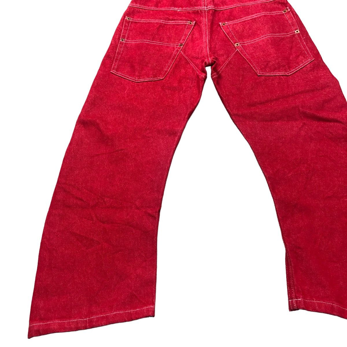 Andrew Mackenzie Andrew Mackenzie Red Denim Curve Jeans Size US 28 / EU 44 - 6 Thumbnail