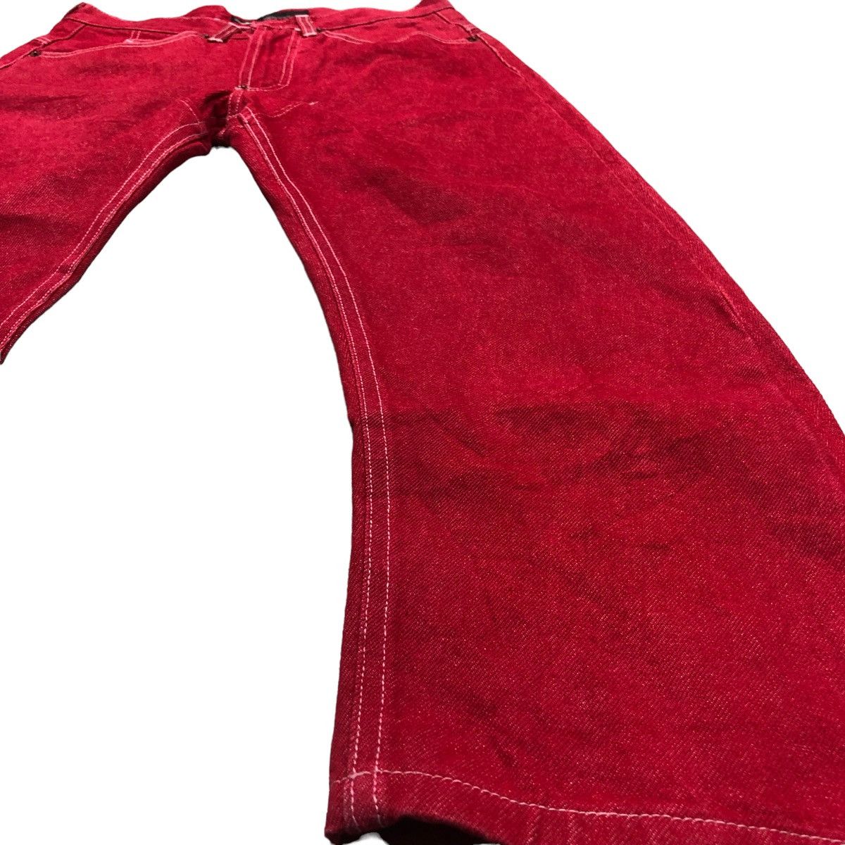 Andrew Mackenzie Andrew Mackenzie Red Denim Curve Jeans Size US 28 / EU 44 - 13 Thumbnail