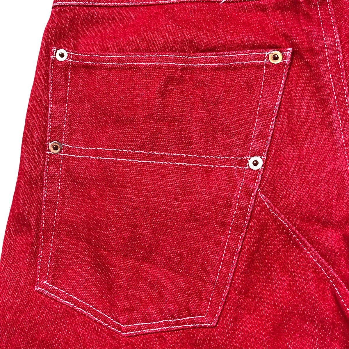 Andrew Mackenzie Andrew Mackenzie Red Denim Curve Jeans Size US 28 / EU 44 - 10 Thumbnail