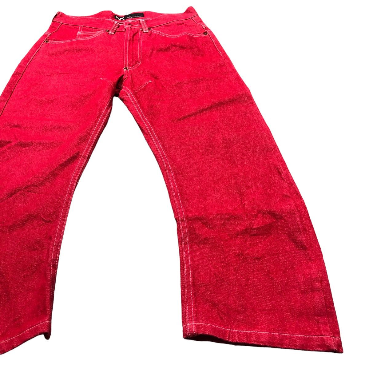 Andrew Mackenzie Andrew Mackenzie Red Denim Curve Jeans Size US 28 / EU 44 - 5 Thumbnail
