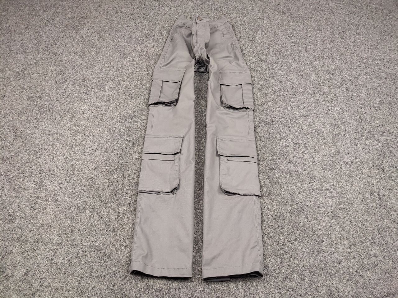 Japanese Brand Vintage 90's Japanese Bondage Zip Bootcut Gray Cargo Pants Size US 30 / EU 46 - 2 Thumbnail