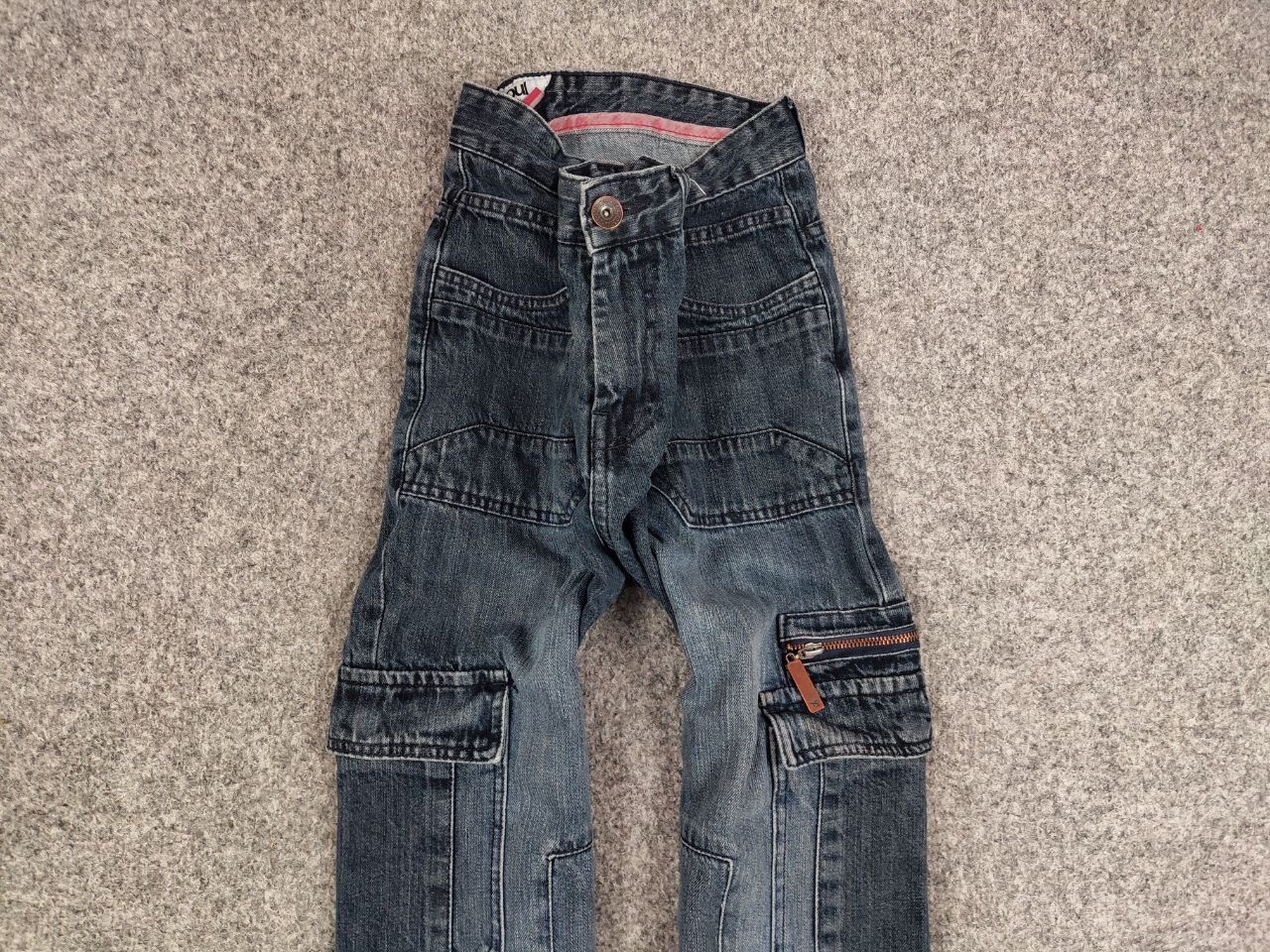 Japanese Brand Vintage 90's Japanese Denim Baggy Cargo Zip Jeans Y2K Style Size US 36 / EU 52 - 8 Thumbnail
