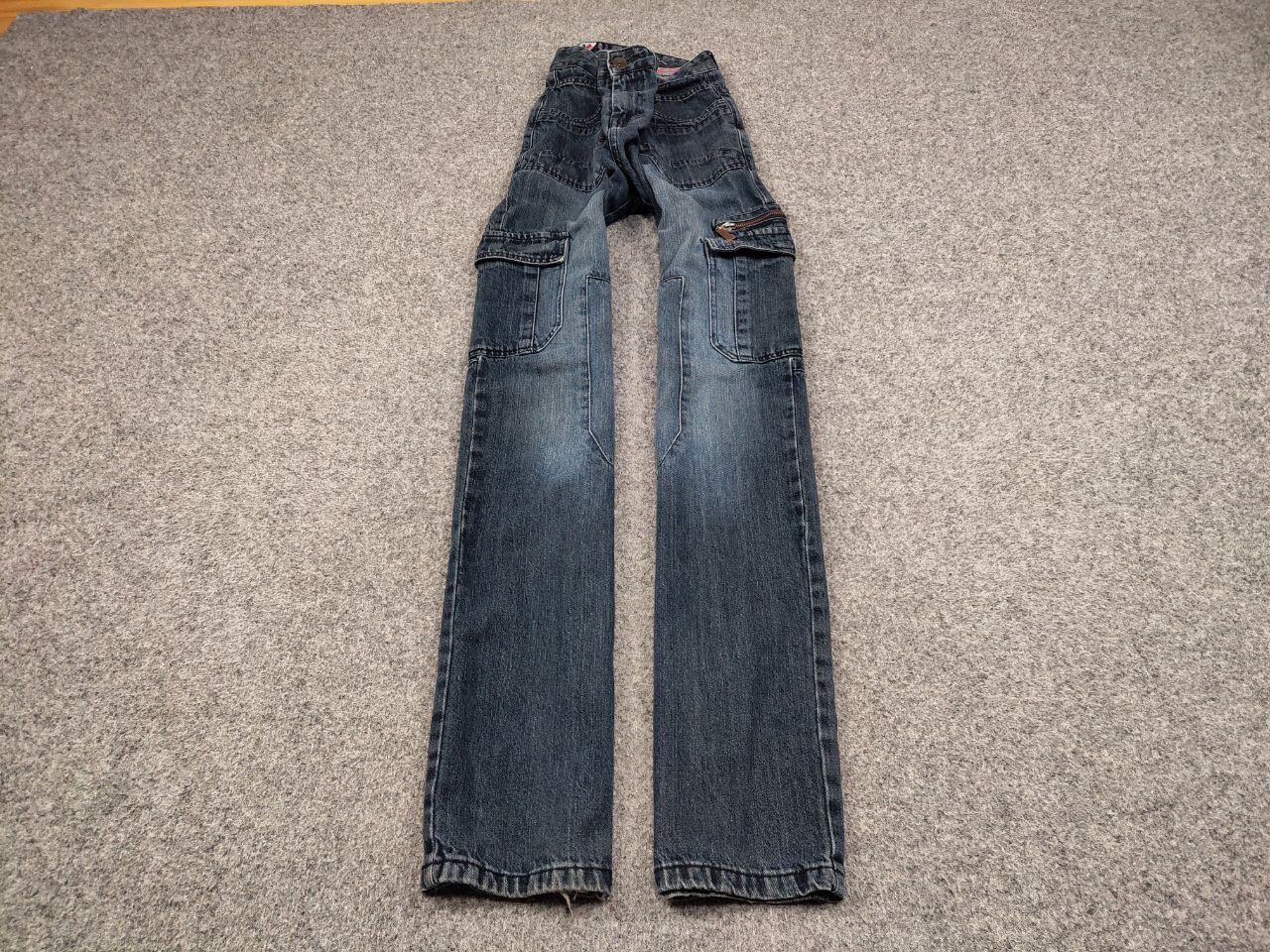 Japanese Brand Vintage 90's Japanese Denim Baggy Cargo Zip Jeans Y2K Style Size US 36 / EU 52 - 3 Thumbnail