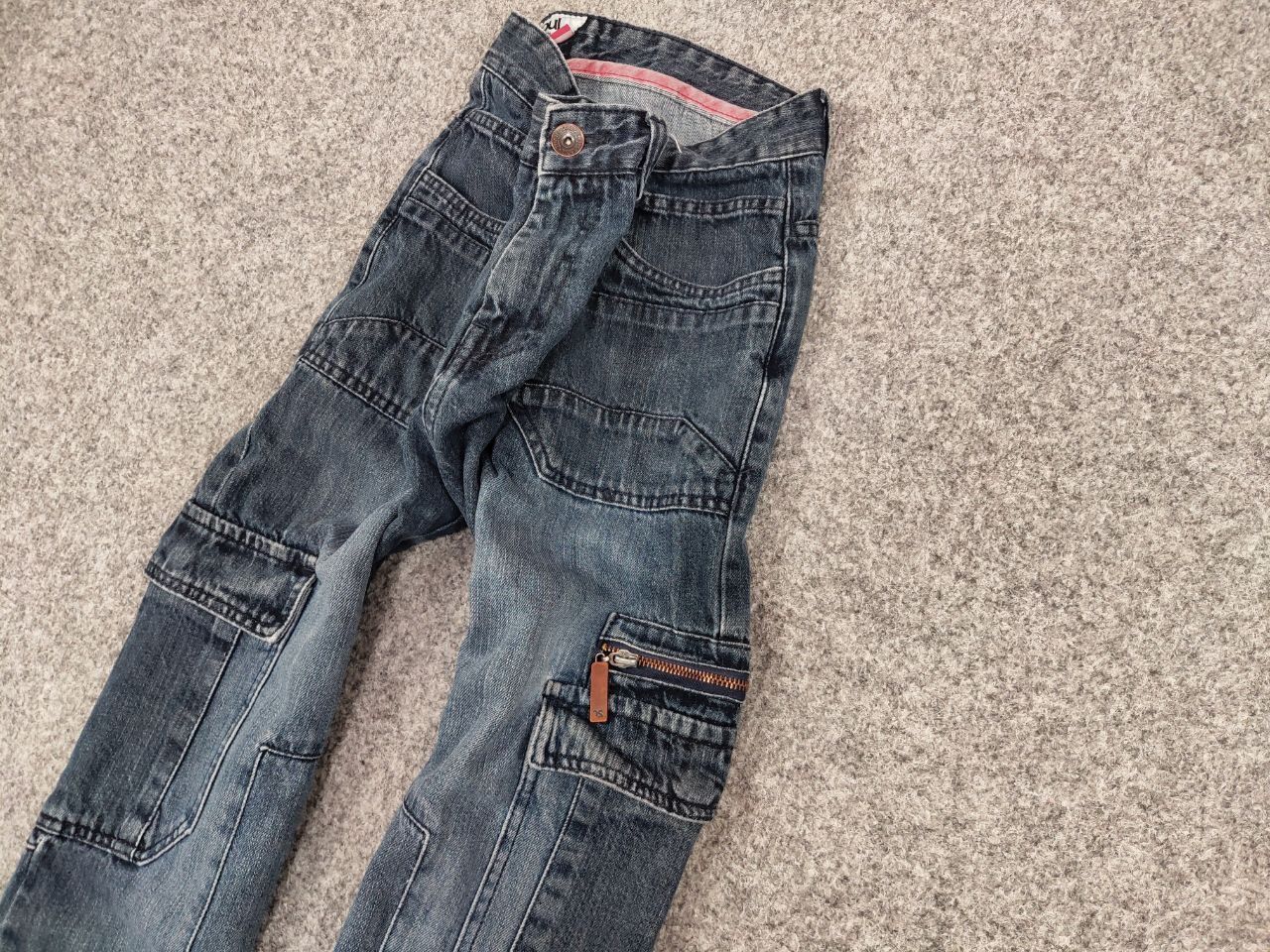 Japanese Brand Vintage 90's Japanese Denim Baggy Cargo Zip Jeans Y2K Style Size US 36 / EU 52 - 5 Thumbnail