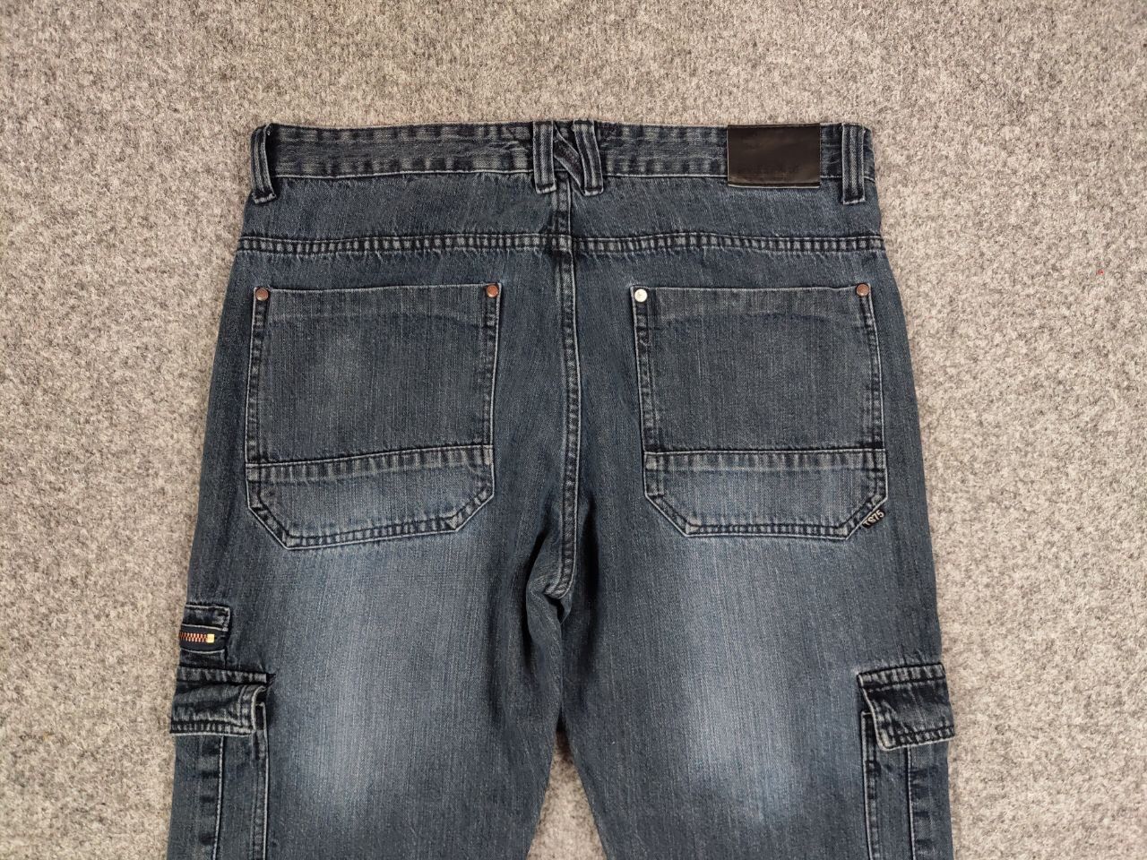 Japanese Brand Vintage 90's Japanese Denim Baggy Cargo Zip Jeans Y2K Style Size US 36 / EU 52 - 16 Thumbnail