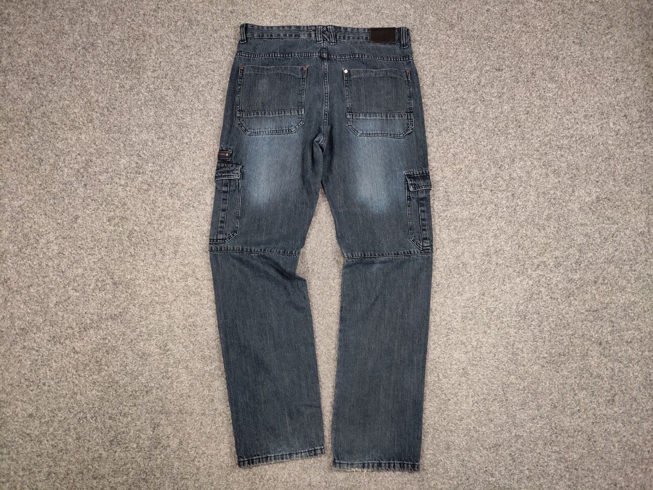 Japanese Brand Vintage 90's Japanese Denim Baggy Cargo Zip Jeans Y2K Style Size US 36 / EU 52 - 15 Thumbnail