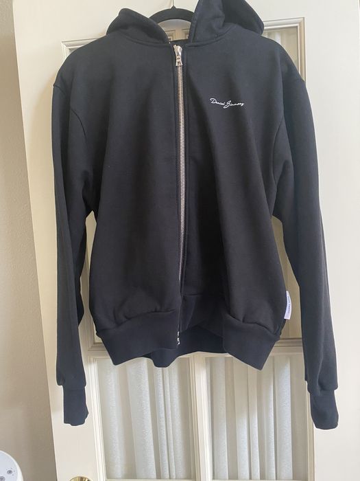 Other Daniel Simmons Logo Script Zip-up hoodie Black Small