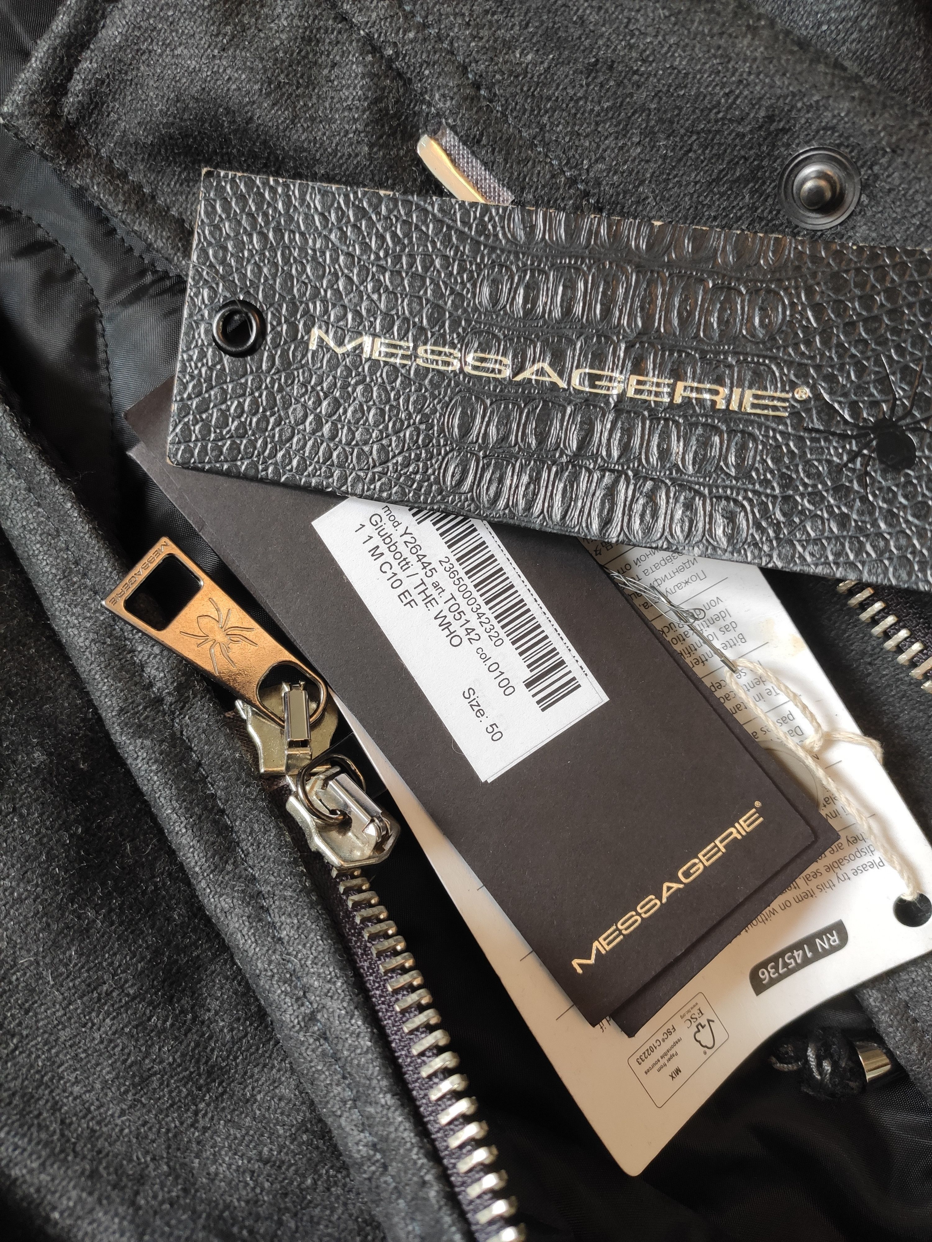Messagerie THE WHO coated parka.Like Yohji Yamamoto or Rick Owens Size US M / EU 48-50 / 2 - 4 Thumbnail