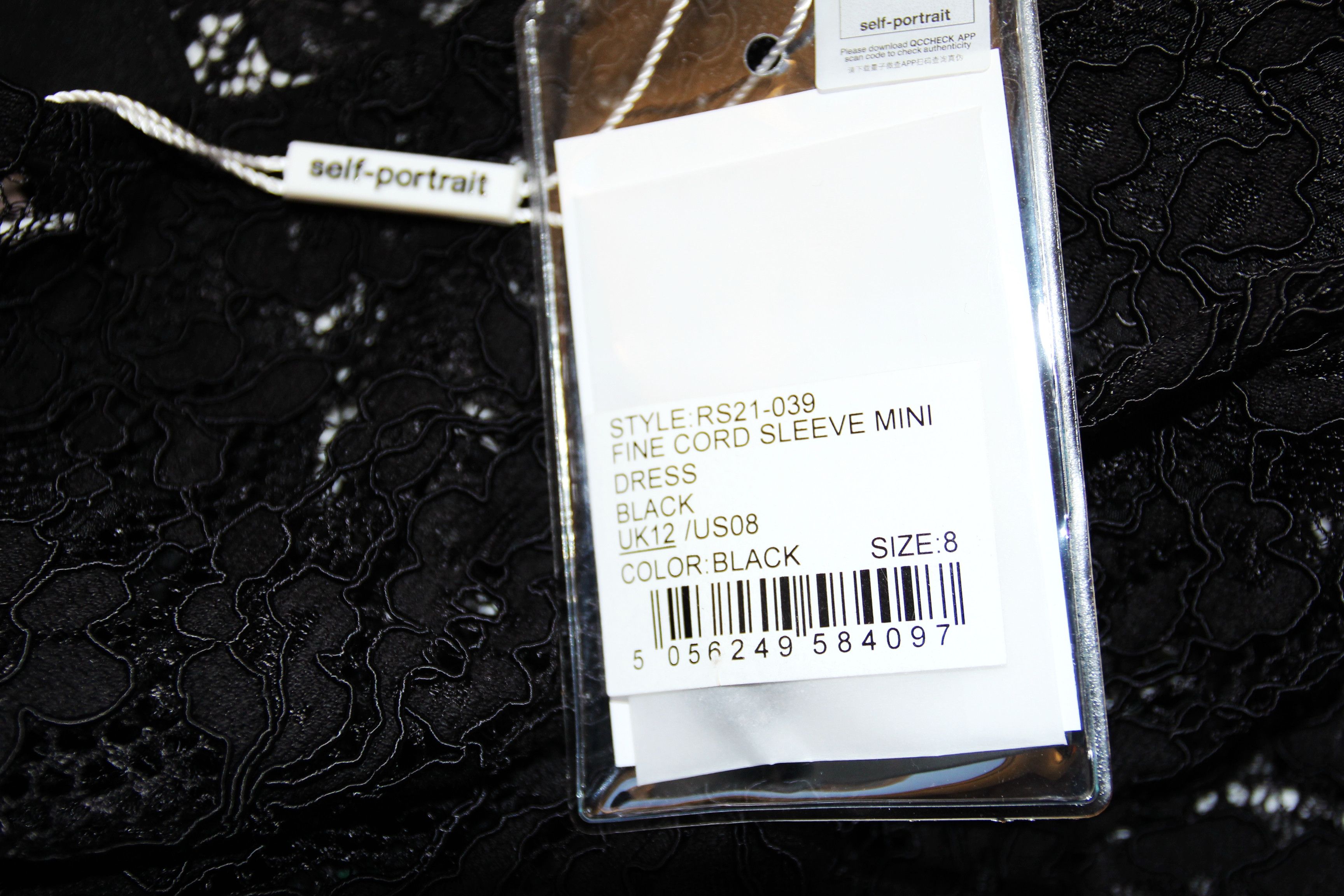 Self-Portrait BNWT SS21 SELF PORTRAIT FINE CORD SLEEVE MINI DRESS 8 Size M / US 6-8 / IT 42-44 - 9 Thumbnail