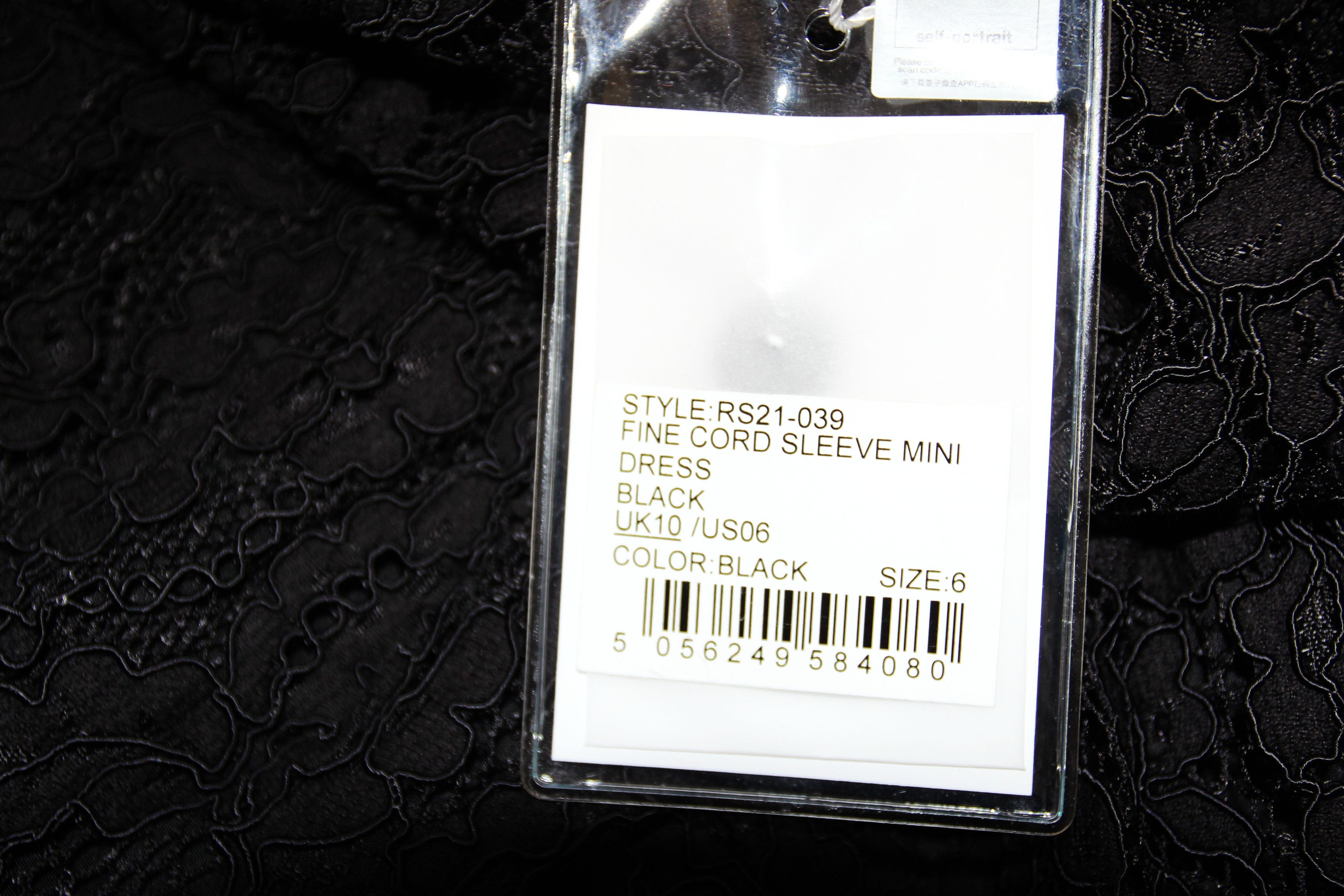 Self-Portrait BNWT SS21 SELF PORTRAIT FINE CORD SLEEVE MINI DRESS 6 Size M / US 6-8 / IT 42-44 - 9 Thumbnail