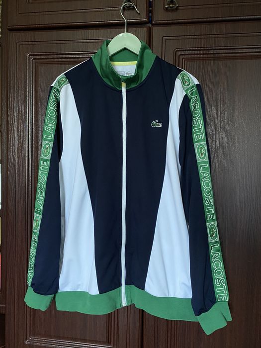 Vintage lacoste track clearance top