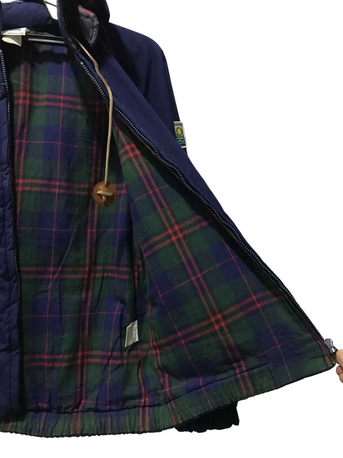 Japanese Brand OFF SHORE SEE REVERSE FOR CARE JACKET HOODIE Size US M / EU 48-50 / 2 - 12 Thumbnail