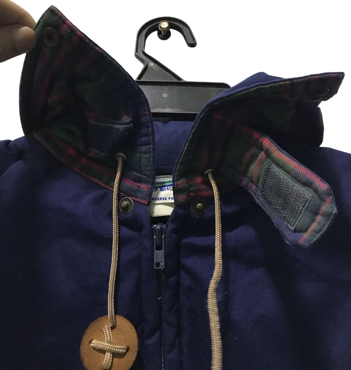 Japanese Brand OFF SHORE SEE REVERSE FOR CARE JACKET HOODIE Size US M / EU 48-50 / 2 - 4 Thumbnail