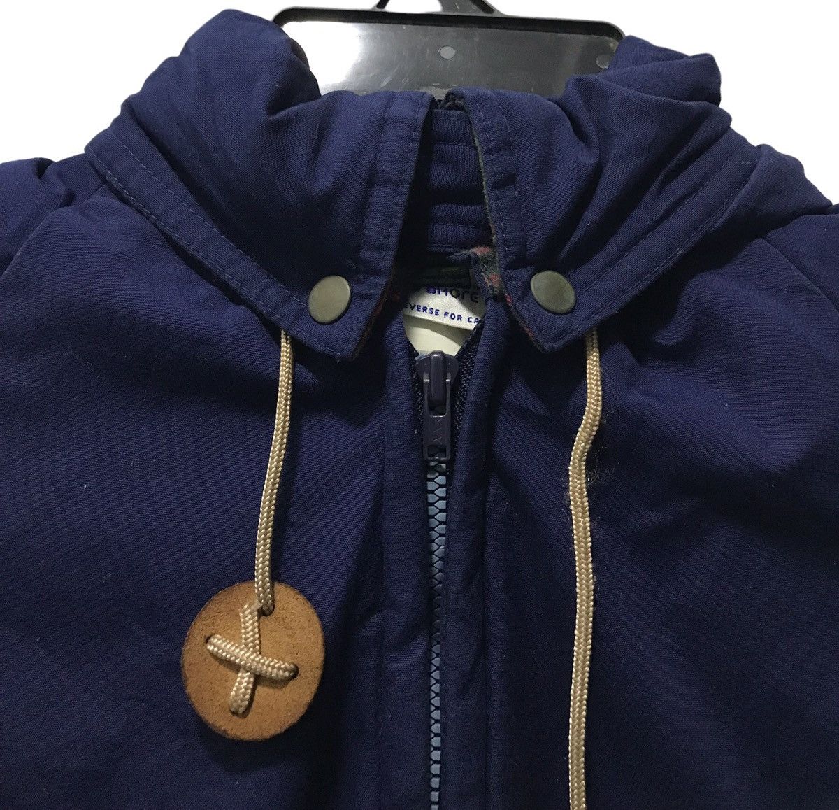 Japanese Brand OFF SHORE SEE REVERSE FOR CARE JACKET HOODIE Size US M / EU 48-50 / 2 - 3 Thumbnail
