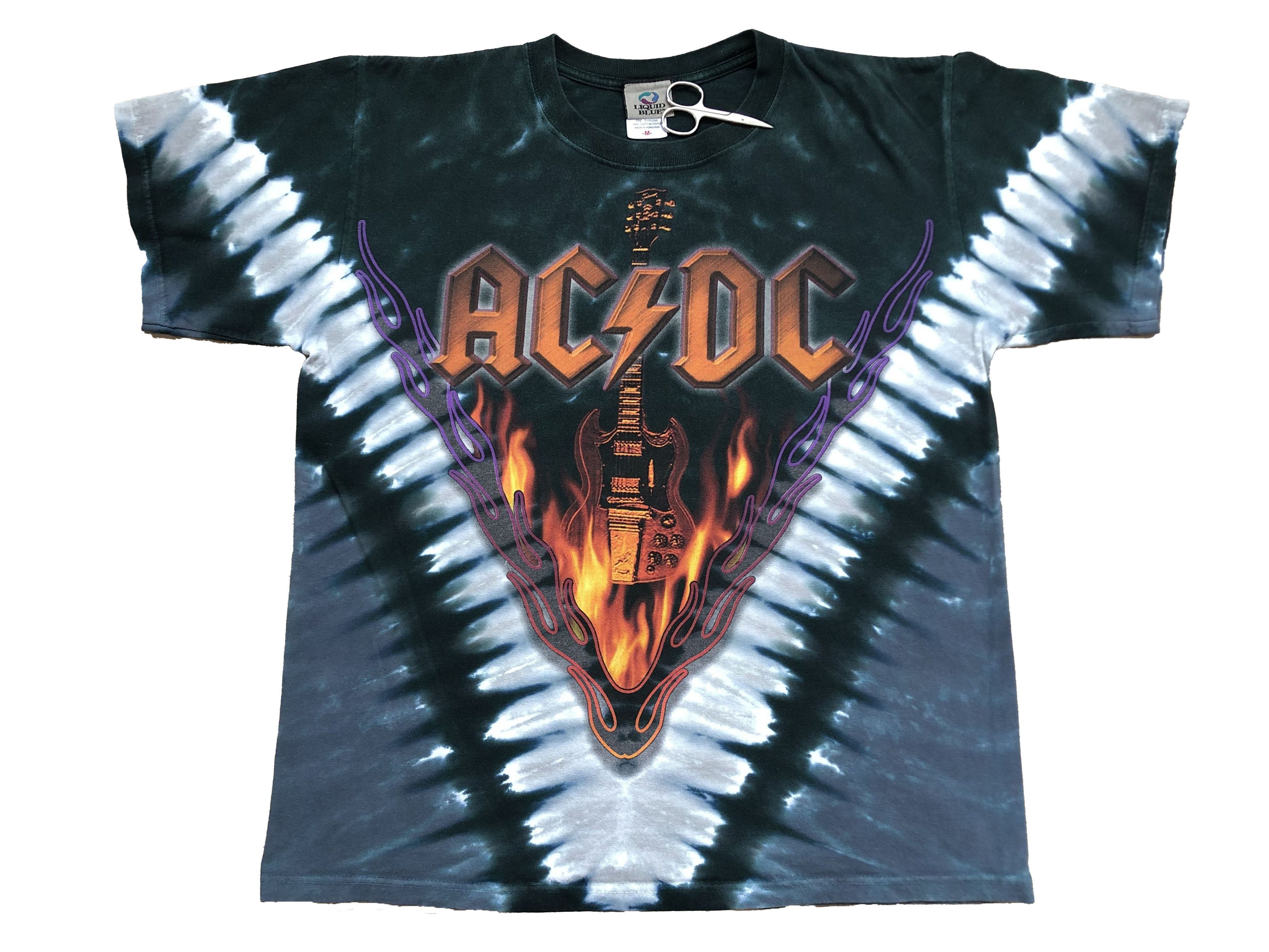 AC/DC × Liquid Blue × Vintage Vintage Liquid Blue Tee Ac/Dc Hell's Bells Band Y2K Hype Size US M / EU 48-50 / 2 - 1 Thumbnail