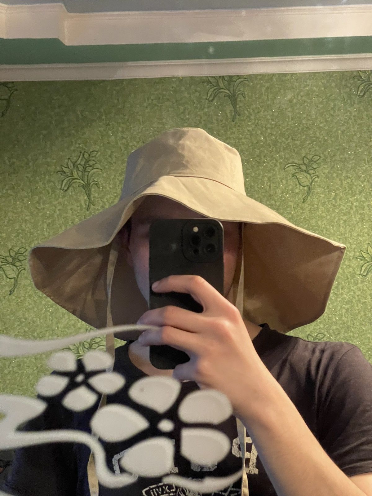 Japanese Brand × Vintage Avant Garde Japanese style vintage 00s huge bucket hat Size 32 - 2 Thumbnail