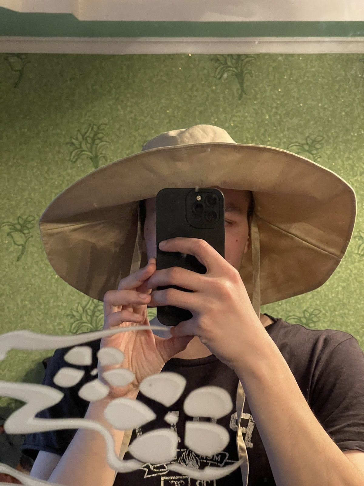 Japanese Brand × Vintage Avant Garde Japanese style vintage 00s huge bucket hat Size 32 - 3 Thumbnail