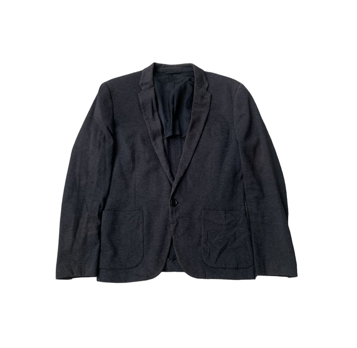 image of Avant Garde x Issey Miyake Vintage Issey Miyake Tete Homme Blazer Jacket in Dark Grey, Women's (Siz
