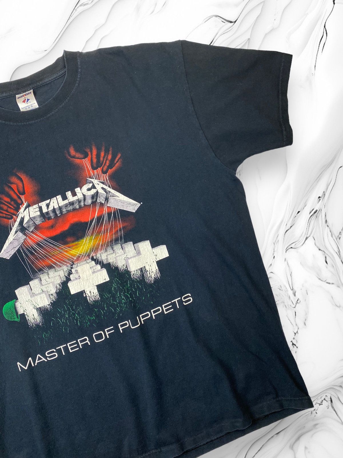 Metallica Vintage Metallica Master Of Puppets T Shirt Tee Size US XL / EU 56 / 4 - 3 Thumbnail