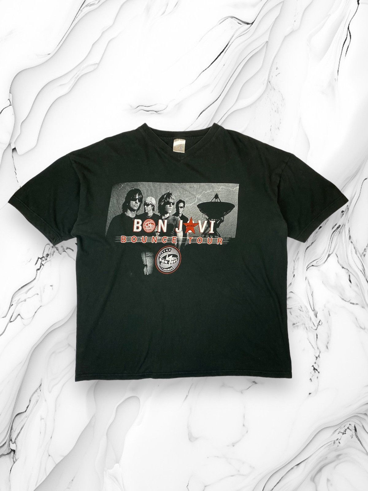 Bon Jovi Mens Vintage Bon Jovi The Bounce Tour T Shirt Tee Size XL Size US XL / EU 56 / 4 - 1 Thumbnail