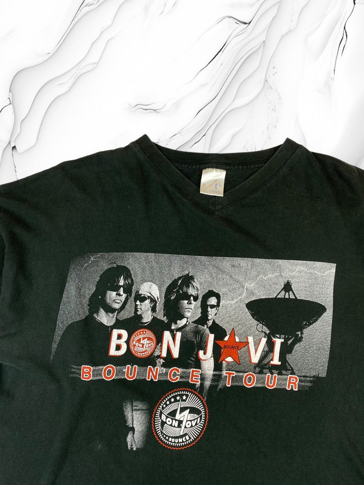 Bon Jovi Mens Vintage Bon Jovi The Bounce Tour T Shirt Tee Size XL Size US XL / EU 56 / 4 - 3 Thumbnail