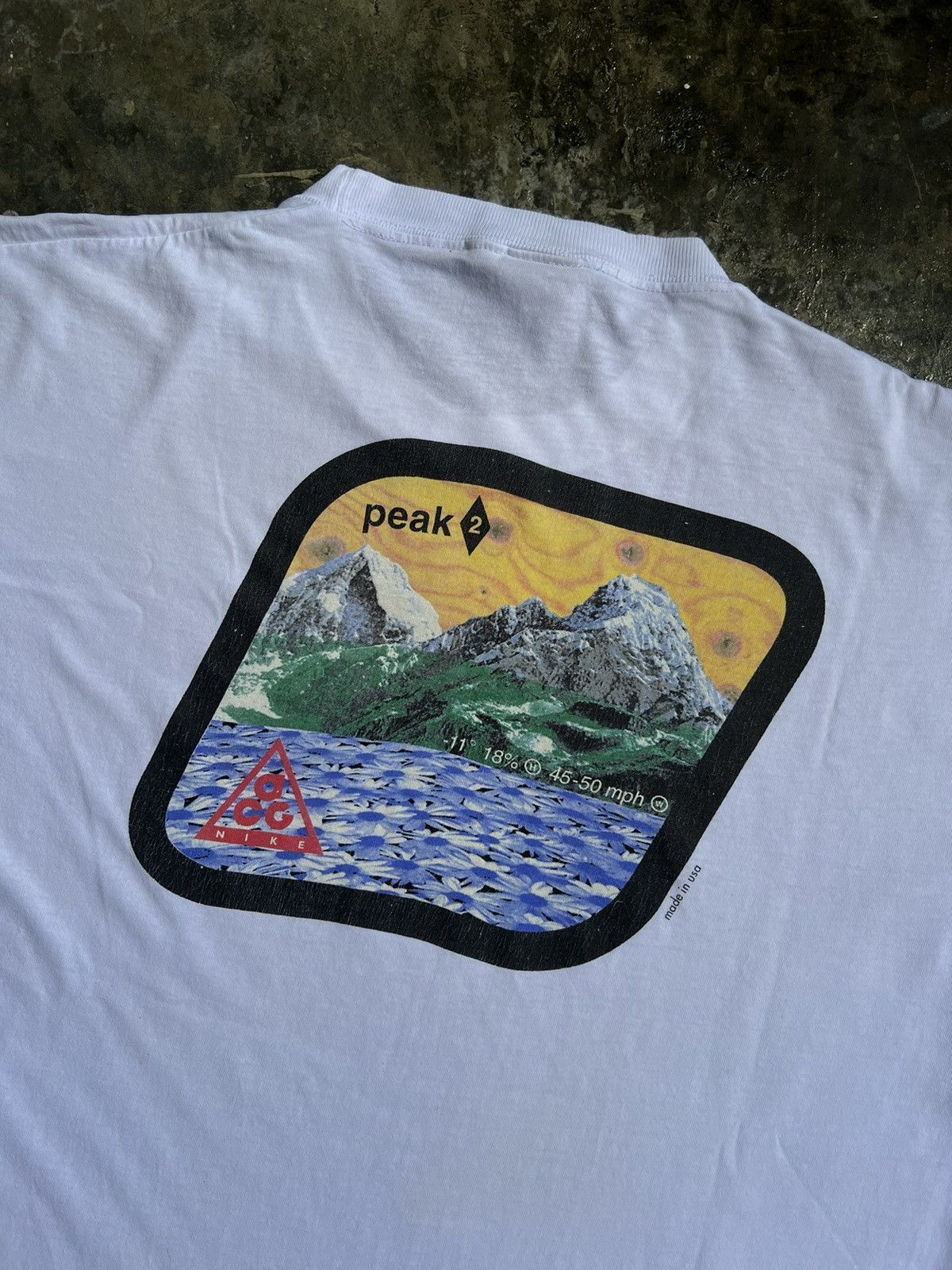 Vintage Nike ACG Peak 2 Rare Design Mountain 90s