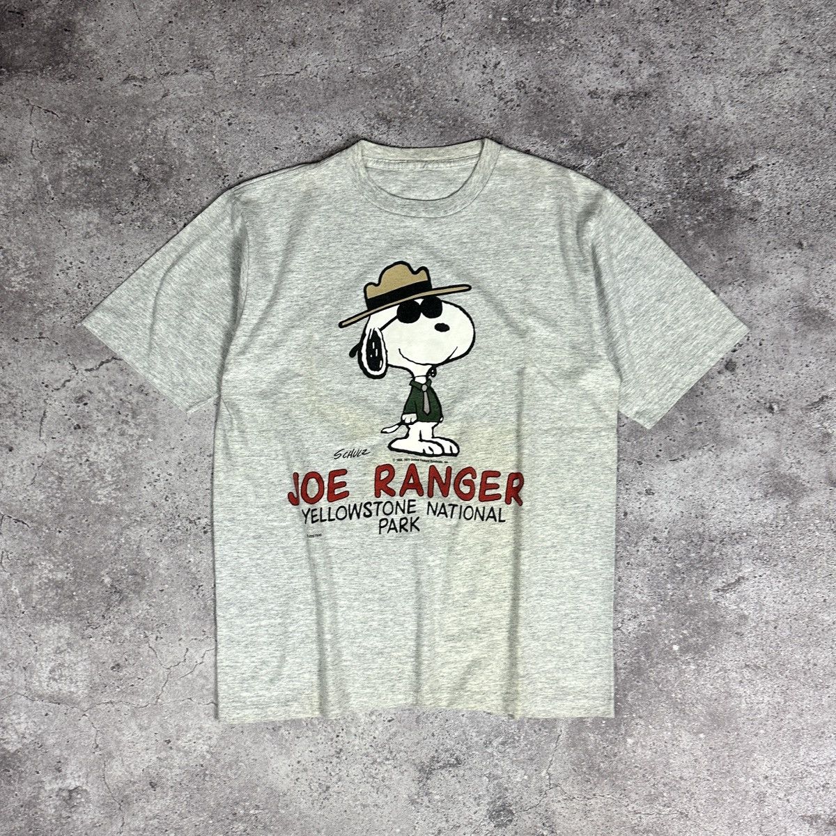 Peanuts Vintage 90s Joe Ranger Yellowstone park Snoopy tee Peanuts Size US L / EU 52-54 / 3 - 1 Thumbnail