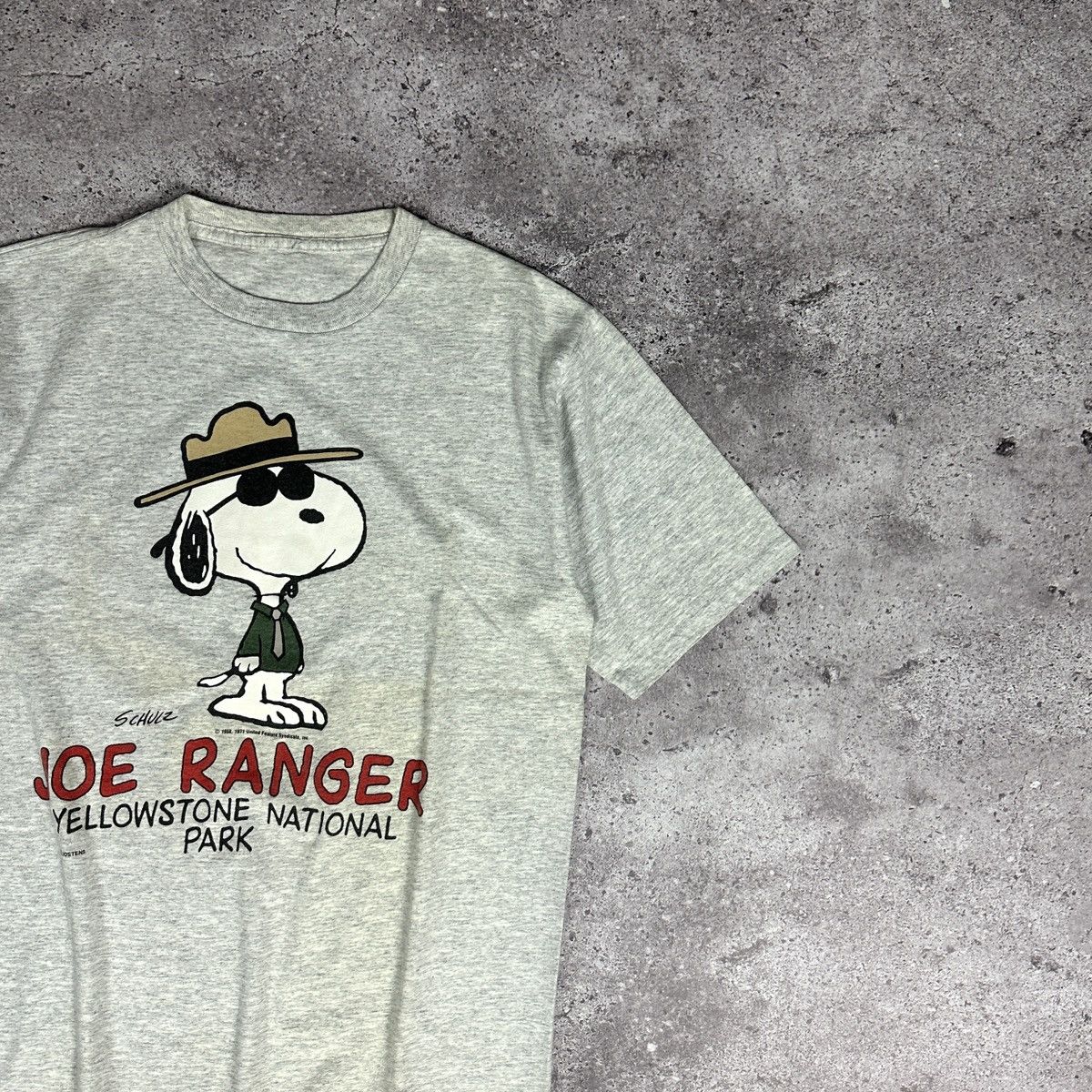 Peanuts Vintage 90s Joe Ranger Yellowstone park Snoopy tee Peanuts Size US L / EU 52-54 / 3 - 2 Thumbnail