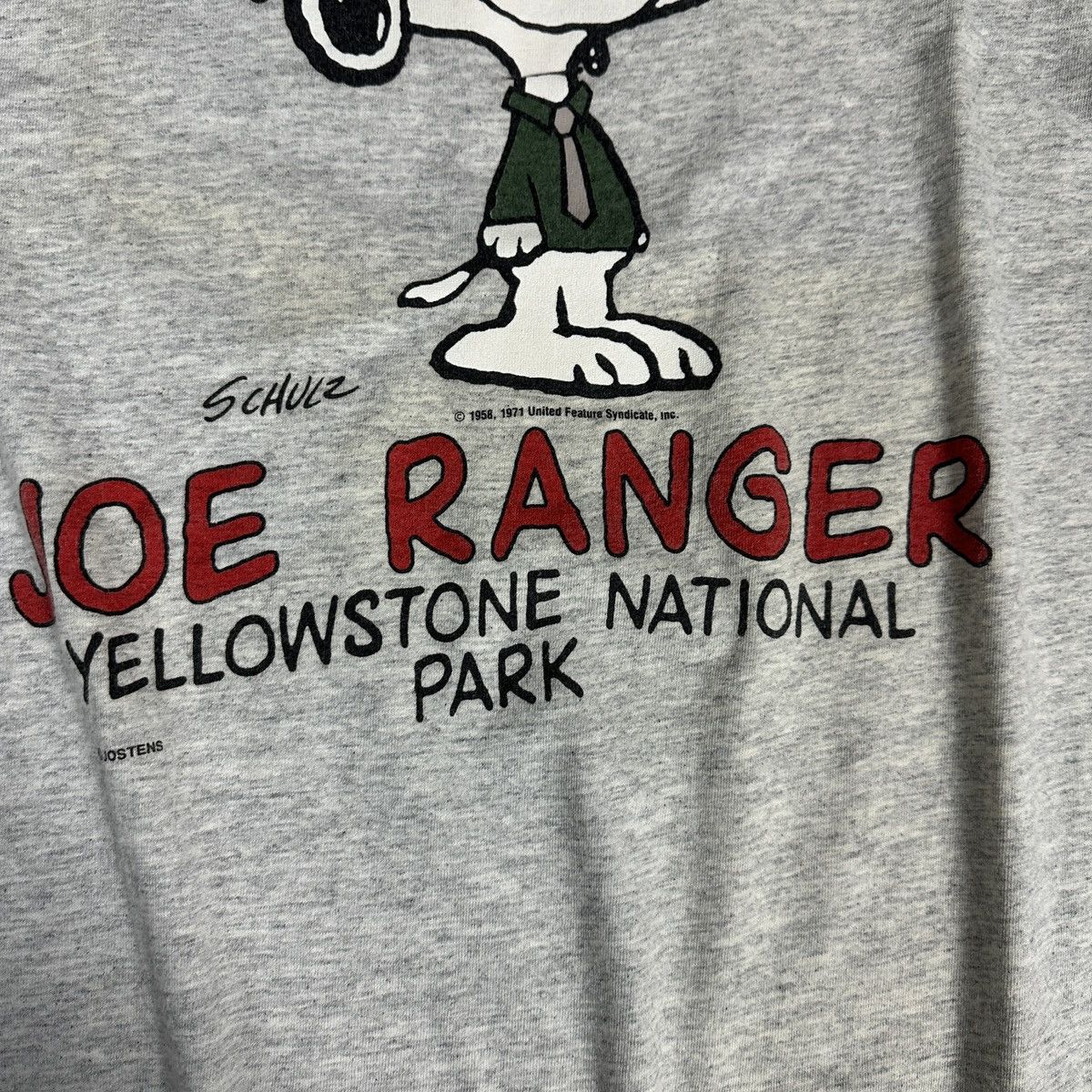 Peanuts Vintage 90s Joe Ranger Yellowstone park Snoopy tee Peanuts Size US L / EU 52-54 / 3 - 5 Thumbnail