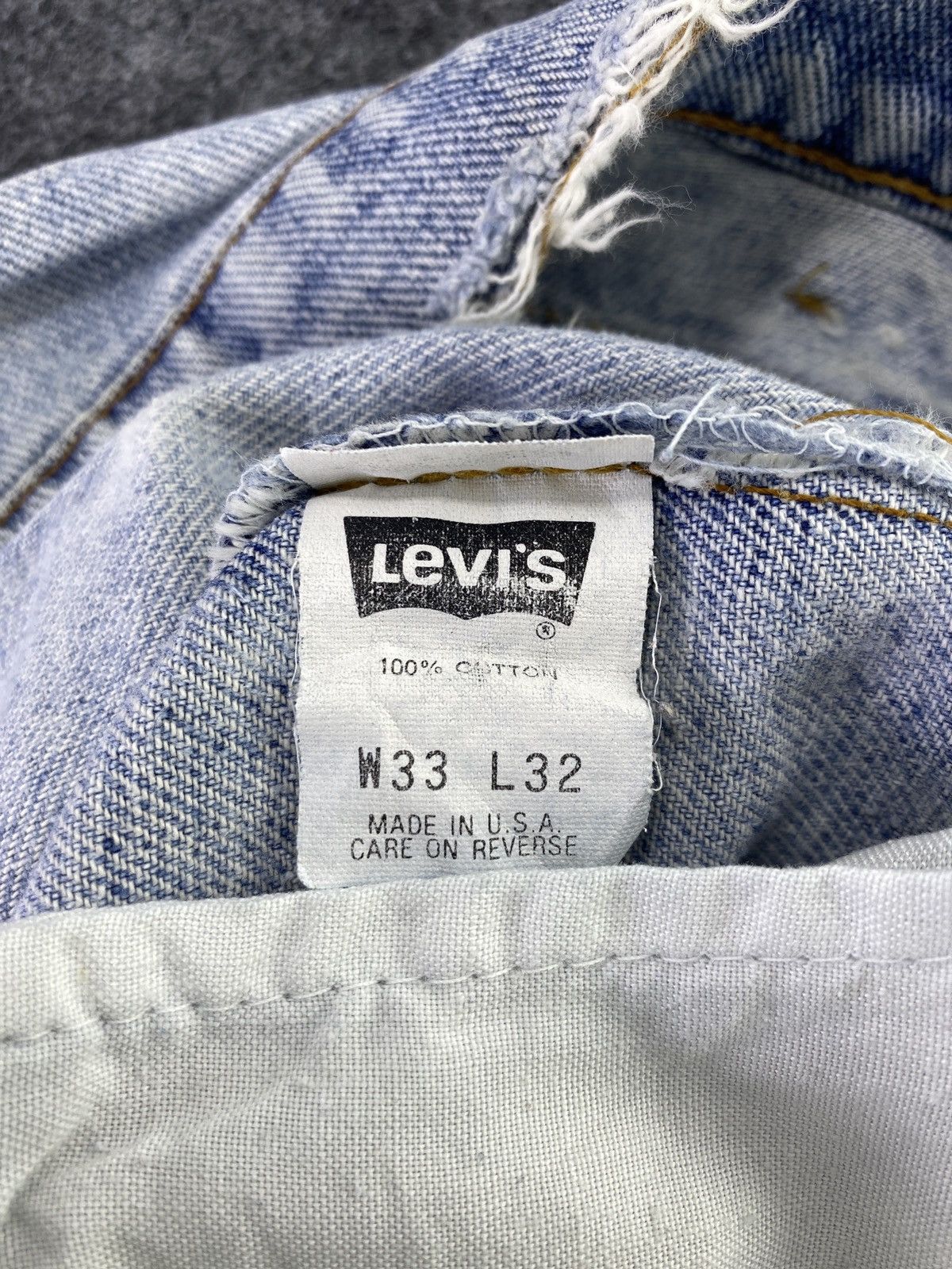 Levi's 90s VINTAGE LEVI'S 560 DISTRESS BLUE WASH JEANS - J665 Size US 33 - 5 Thumbnail