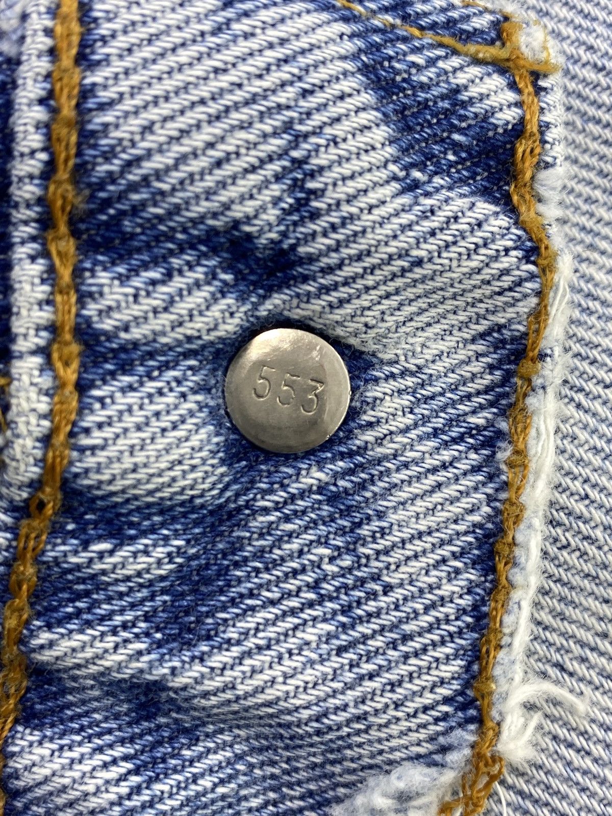 Levi's 90s VINTAGE LEVI'S 560 DISTRESS BLUE WASH JEANS - J665 Size US 33 - 4 Thumbnail