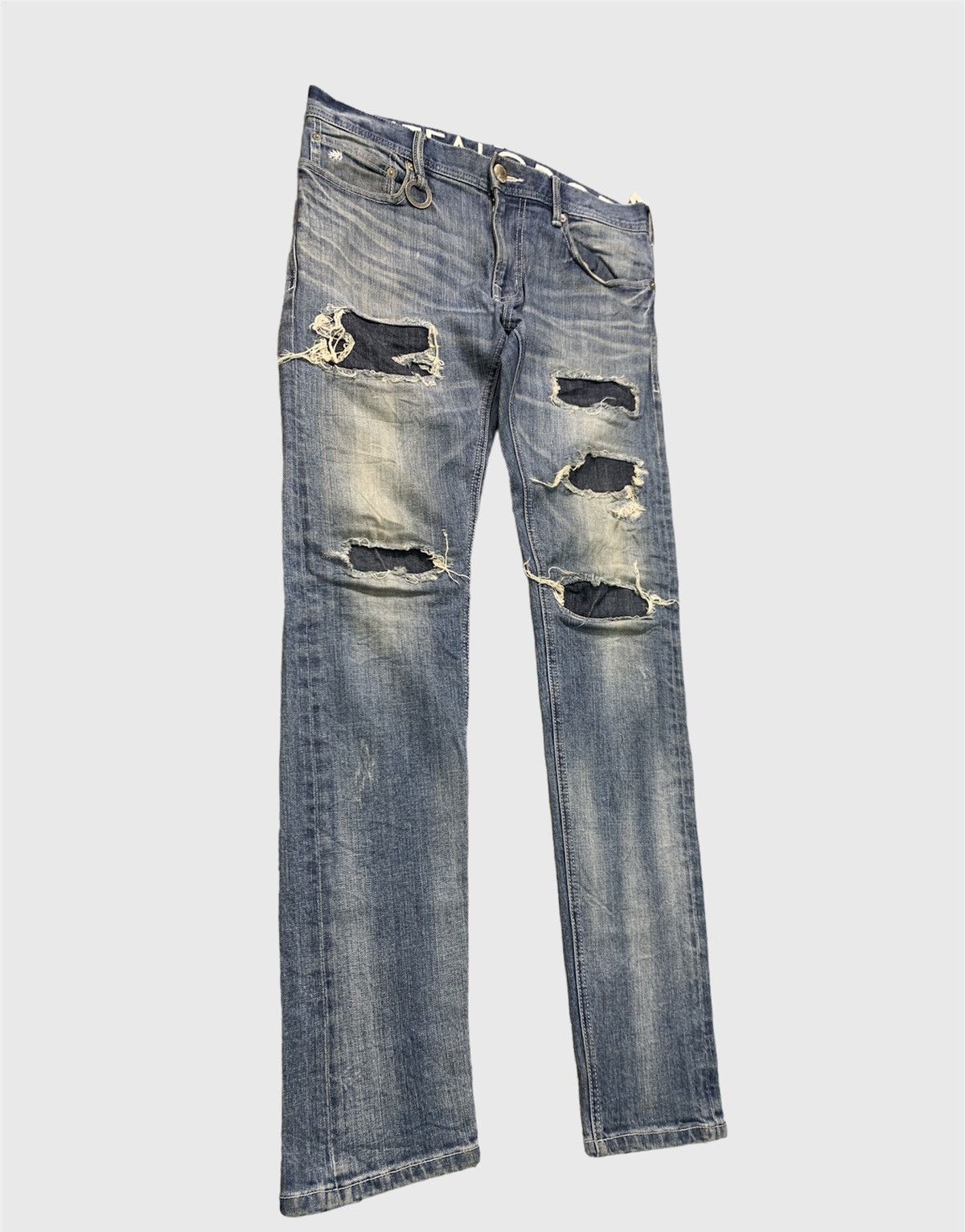 If Six Was Nine 💥Vintage Buffalo Bobs Patch Style Selvedge Jeans Size US 33 - 2 Thumbnail