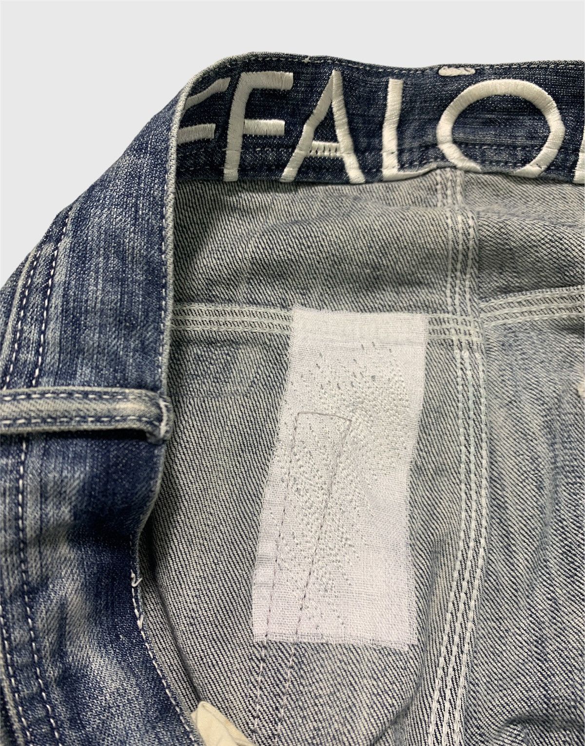 If Six Was Nine 💥Vintage Buffalo Bobs Patch Style Selvedge Jeans Size US 33 - 11 Thumbnail