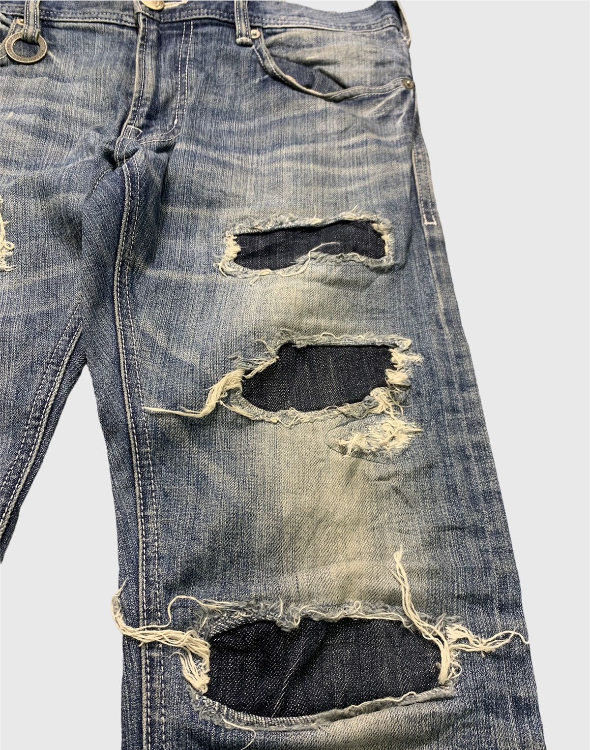 If Six Was Nine 💥Vintage Buffalo Bobs Patch Style Selvedge Jeans Size US 33 - 5 Thumbnail