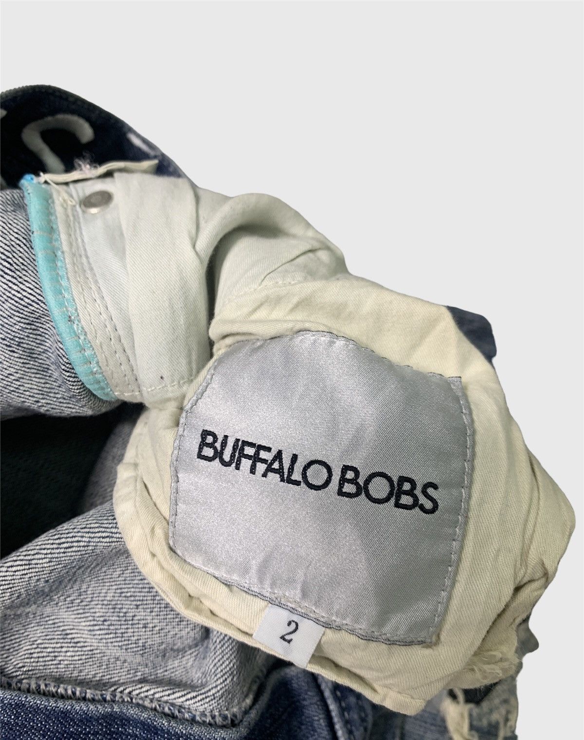 If Six Was Nine 💥Vintage Buffalo Bobs Patch Style Selvedge Jeans Size US 33 - 10 Thumbnail