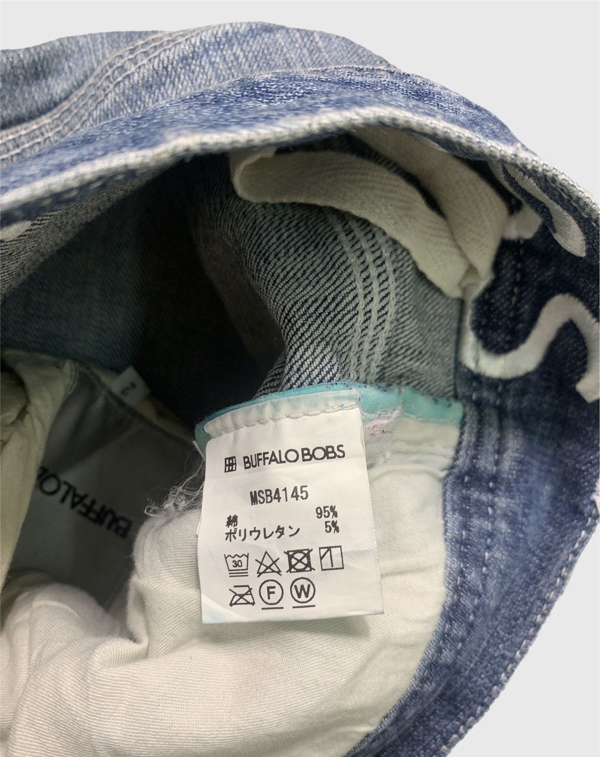 If Six Was Nine 💥Vintage Buffalo Bobs Patch Style Selvedge Jeans Size US 33 - 9 Thumbnail