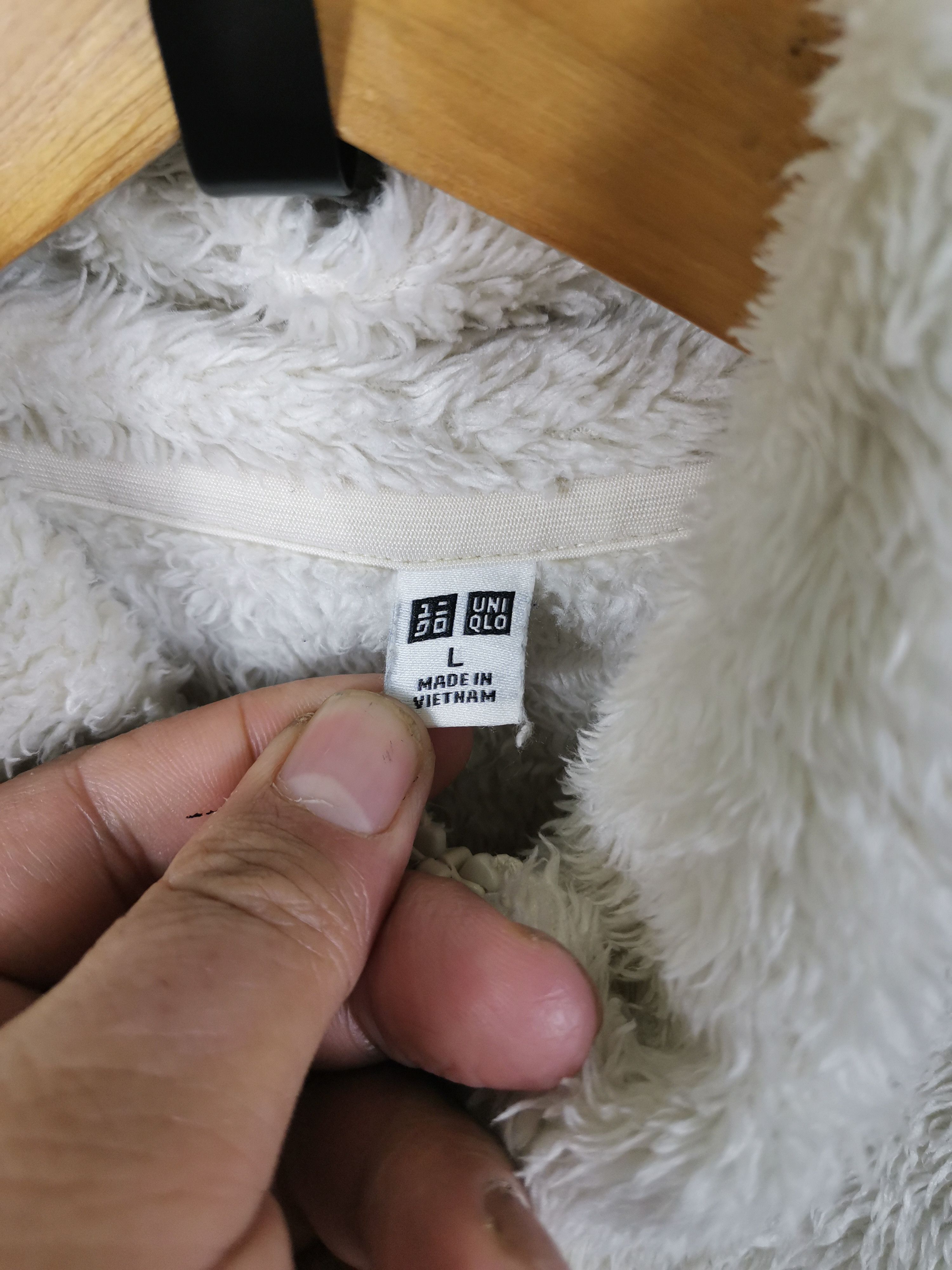 Japanese Brand Uniqlo Fleece Sweater Jacket Size US L / EU 52-54 / 3 - 3 Thumbnail