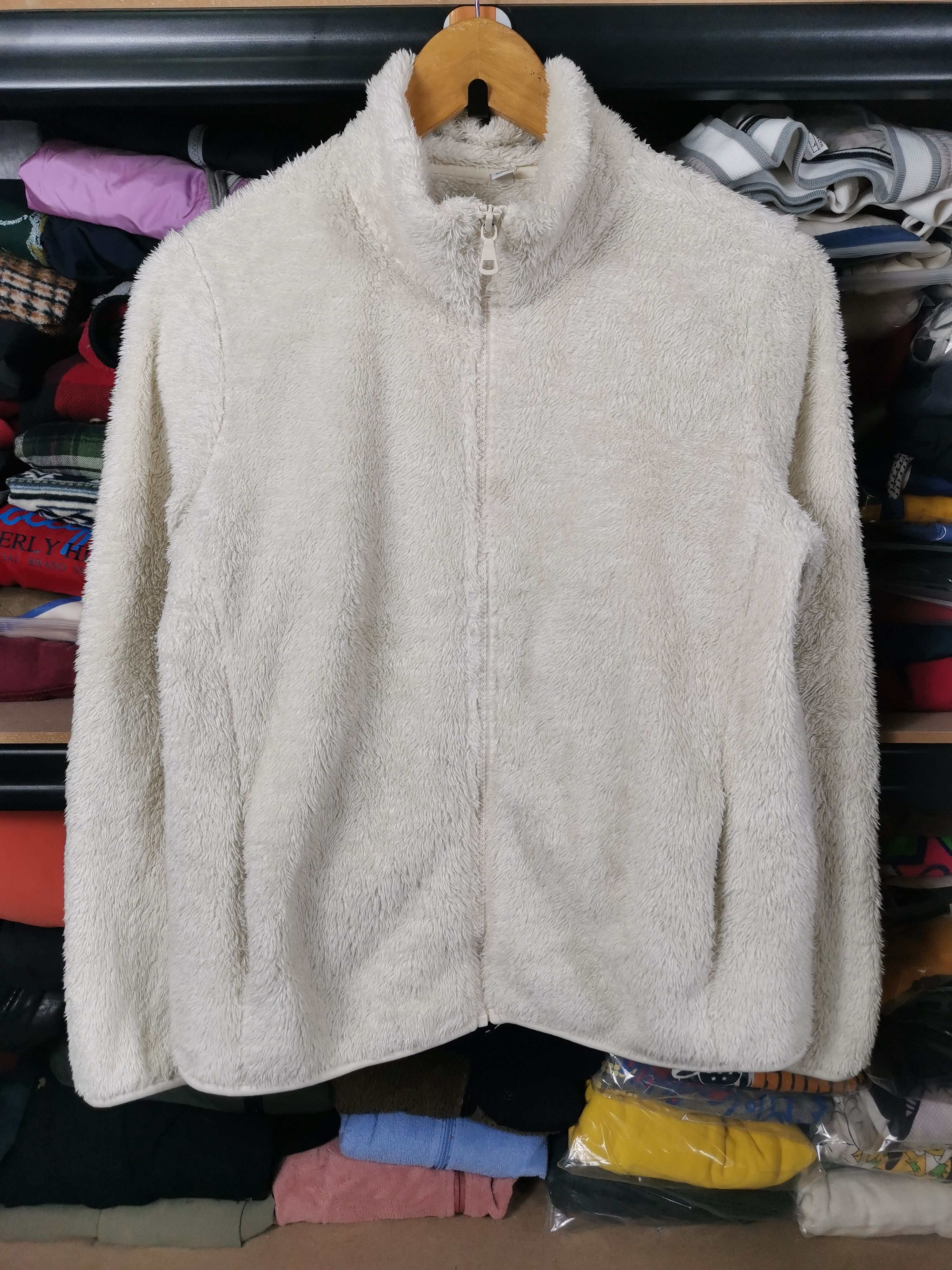 Japanese Brand Uniqlo Fleece Sweater Jacket Size US L / EU 52-54 / 3 - 1 Thumbnail