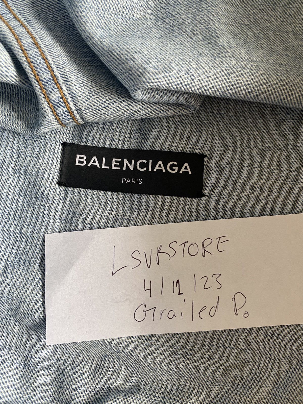 Balenciaga Balenciaga SS18 Oversized Denim Jacket 48 Size US M / EU 48-50 / 2 - 4 Thumbnail