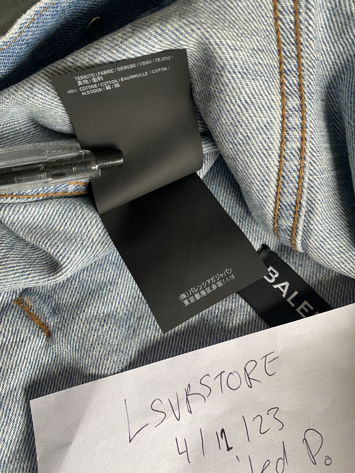 Balenciaga Balenciaga SS18 Oversized Denim Jacket 48 Size US M / EU 48-50 / 2 - 7 Thumbnail
