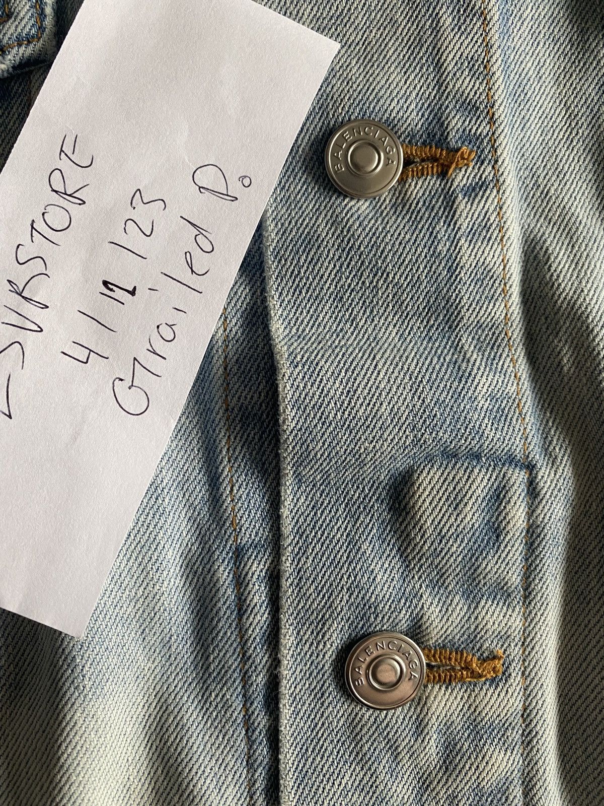 Balenciaga Balenciaga SS18 Oversized Denim Jacket 48 Size US M / EU 48-50 / 2 - 3 Thumbnail
