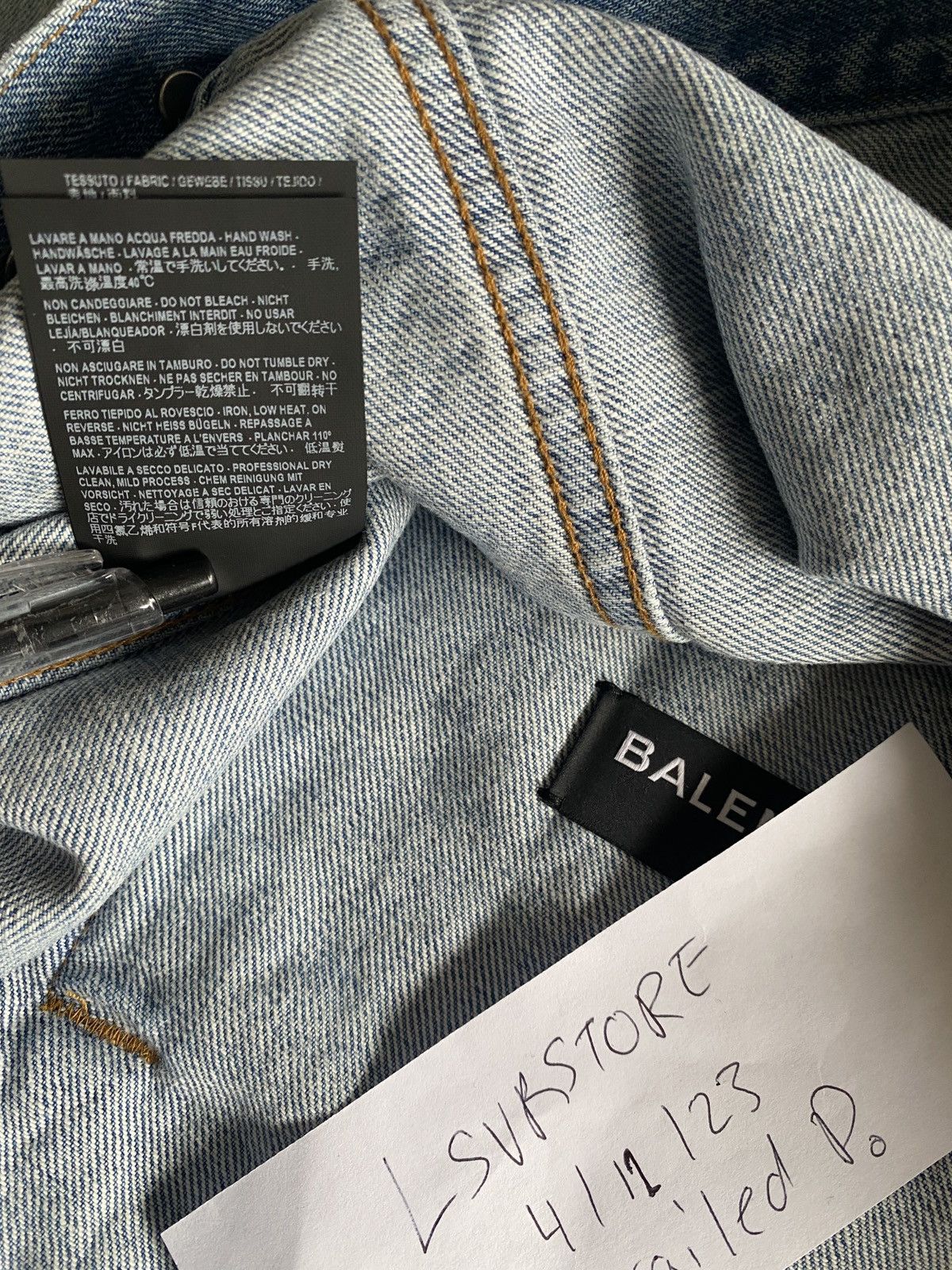 Balenciaga Balenciaga SS18 Oversized Denim Jacket 48 Size US M / EU 48-50 / 2 - 8 Thumbnail