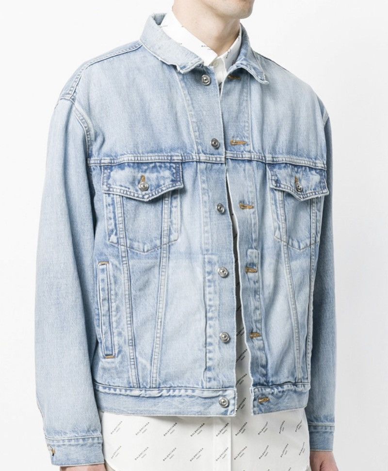 Balenciaga Balenciaga SS18 Oversized Denim Jacket 48 Size US M / EU 48-50 / 2 - 16 Thumbnail