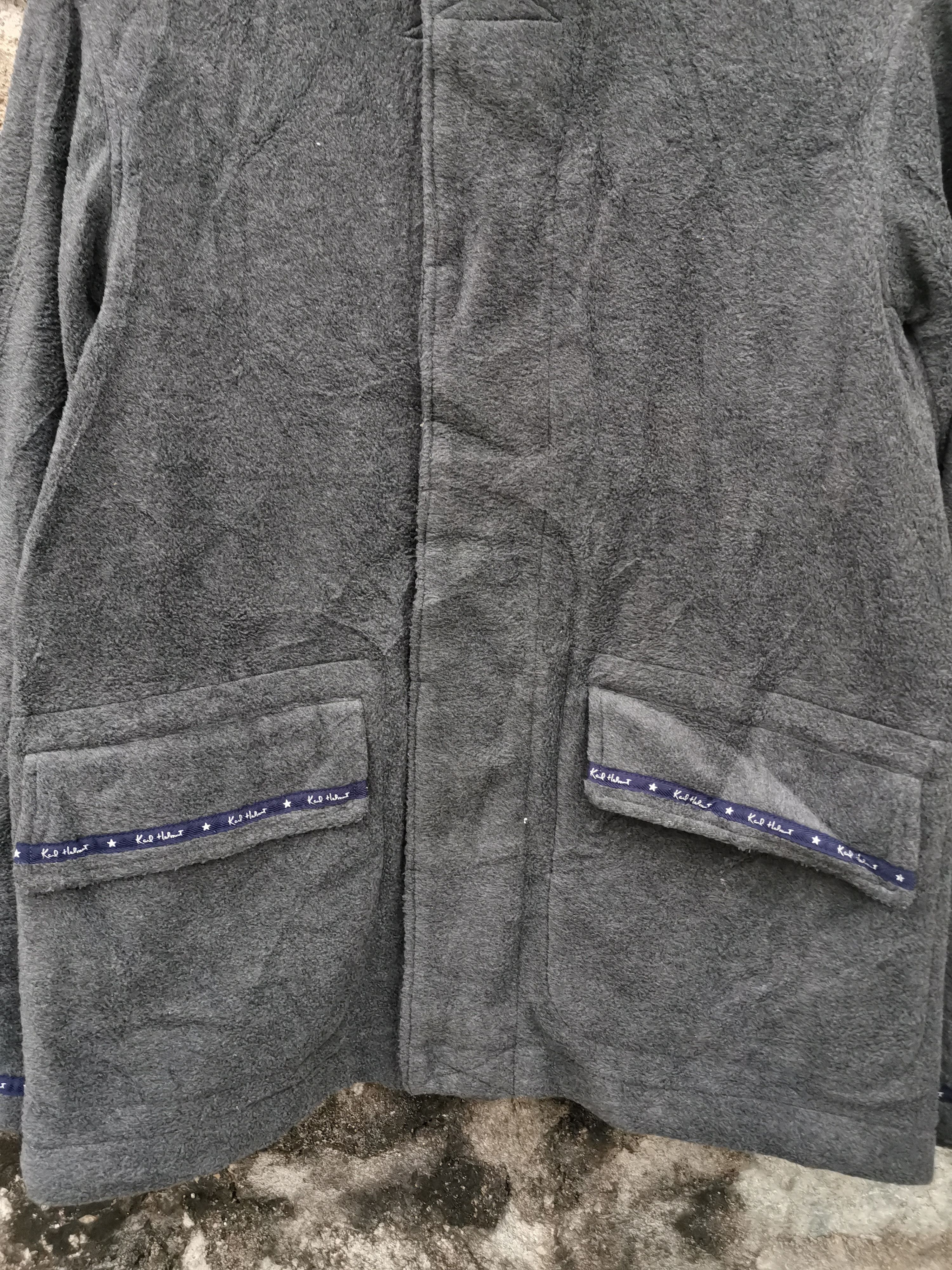 Japanese Brand Vintage Karl Helmut Fleece Bomber Jacket Size US L / EU 52-54 / 3 - 2 Thumbnail