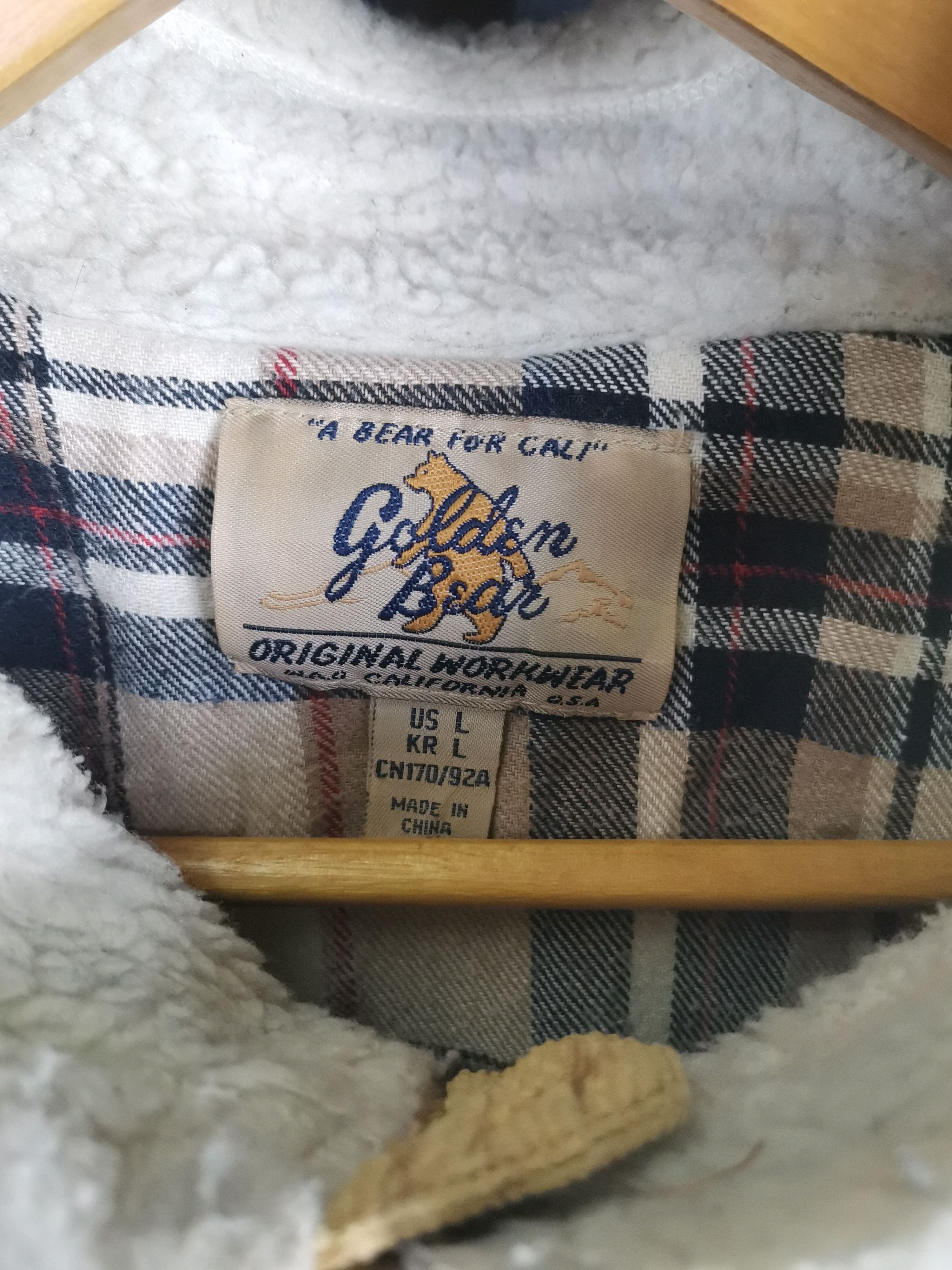 Golden Bear Vintage Golden Bear Deep Pile Sherpa Workwear Jacket Size US M / EU 48-50 / 2 - 5 Thumbnail