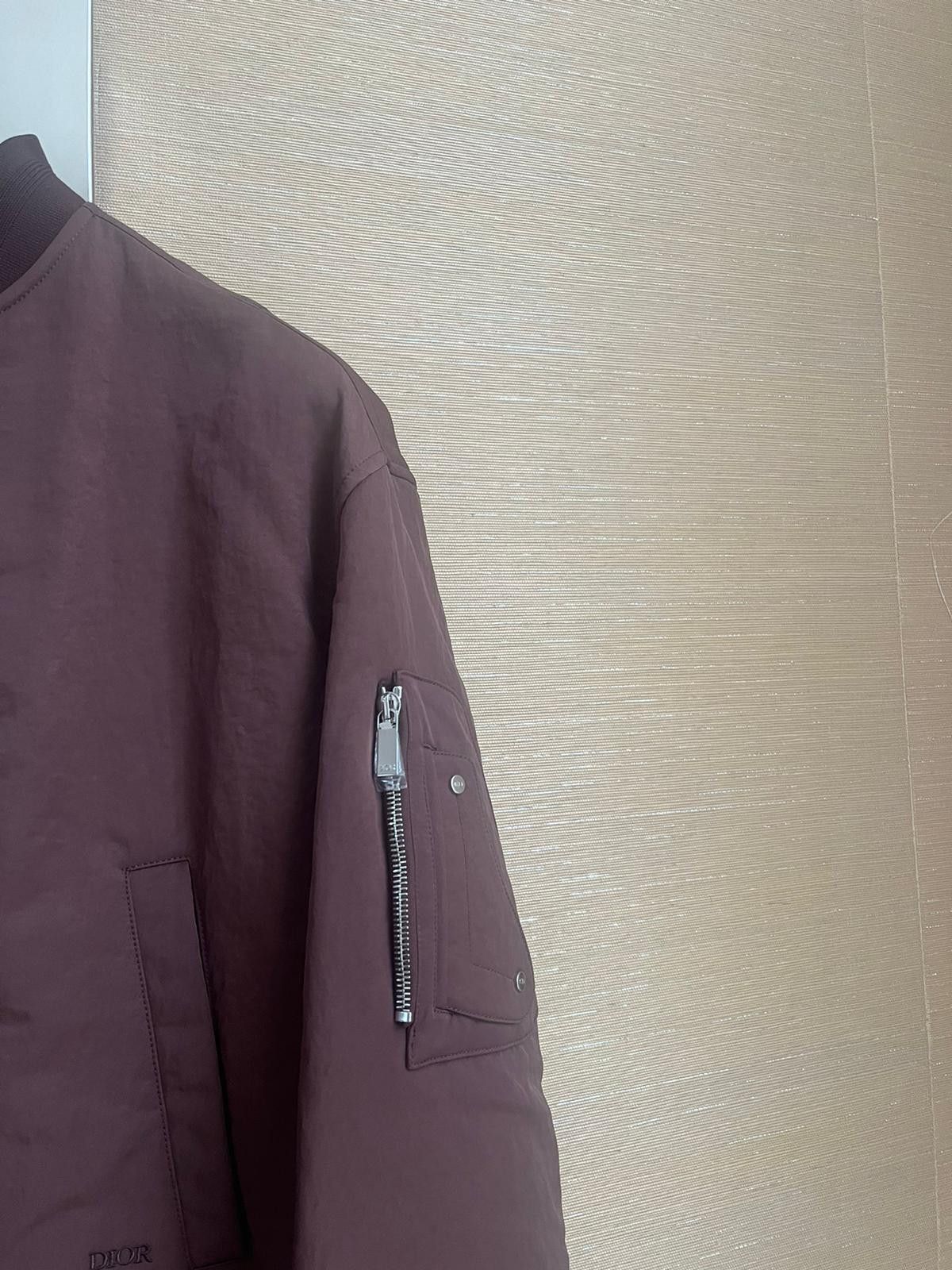 Dior Dior Travis Embroidered Bomber Jacket in Bordeaux Size US M / EU 48-50 / 2 - 4 Thumbnail