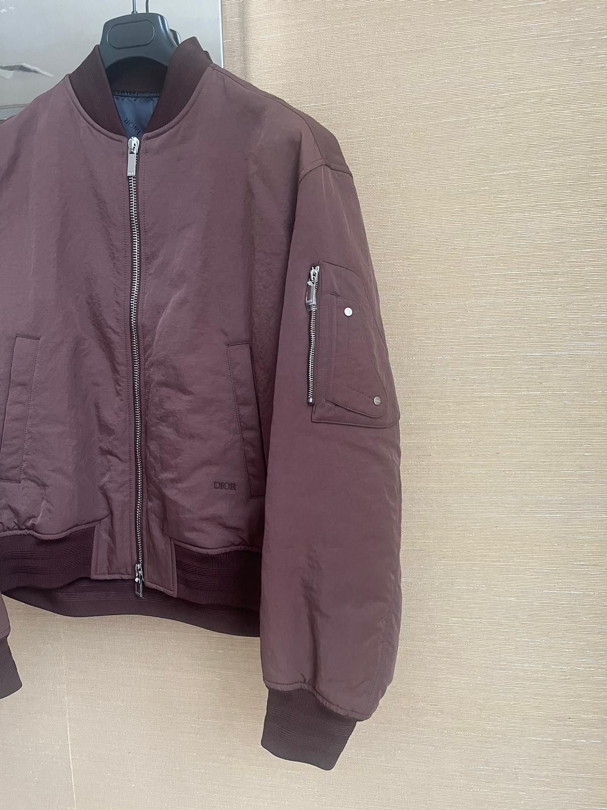 Dior Dior Travis Embroidered Bomber Jacket in Bordeaux Size US M / EU 48-50 / 2 - 2 Thumbnail