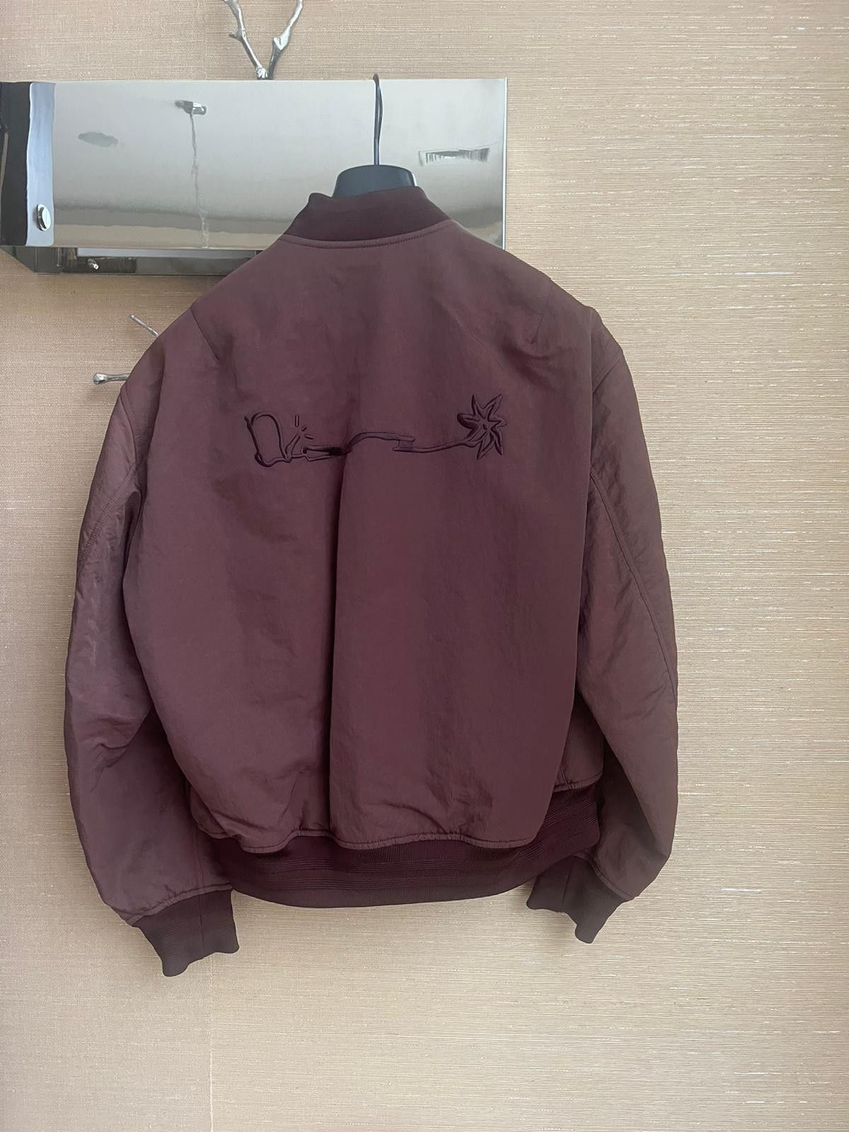 Dior Dior Travis Embroidered Bomber Jacket in Bordeaux Size US M / EU 48-50 / 2 - 9 Thumbnail