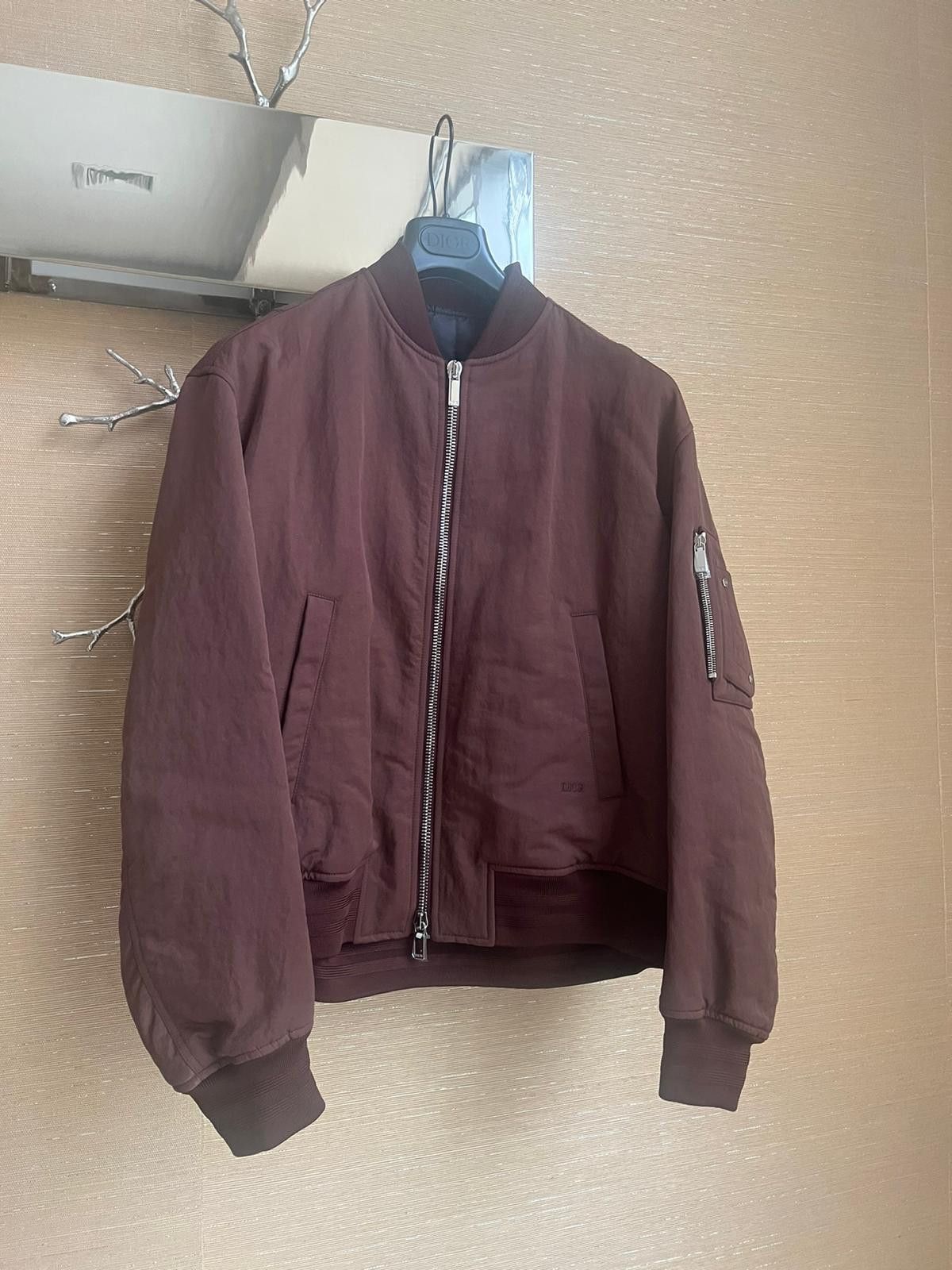 Dior Dior Travis Embroidered Bomber Jacket in Bordeaux Size US M / EU 48-50 / 2 - 7 Thumbnail