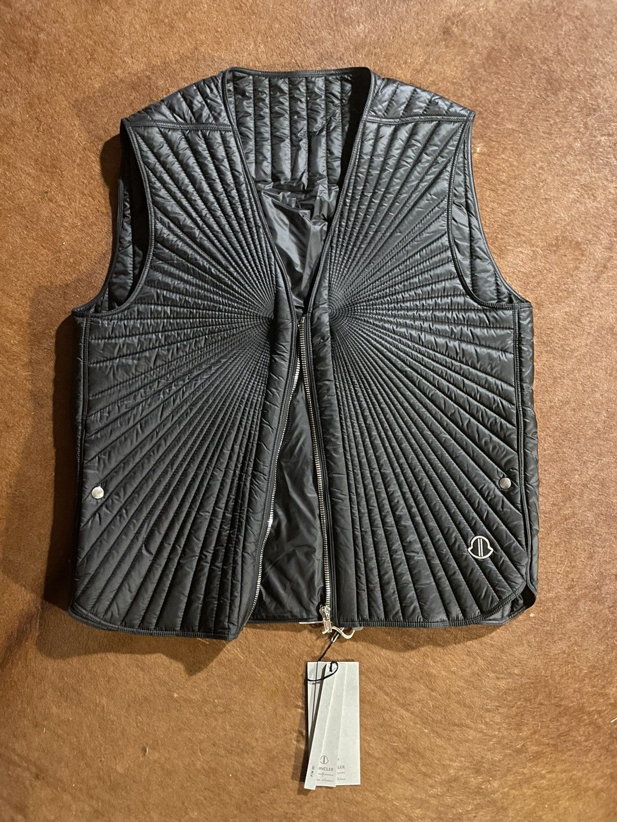 2※ Moncler + Rick Owens - Moapa Vestダークシャドウ - ダウンベスト